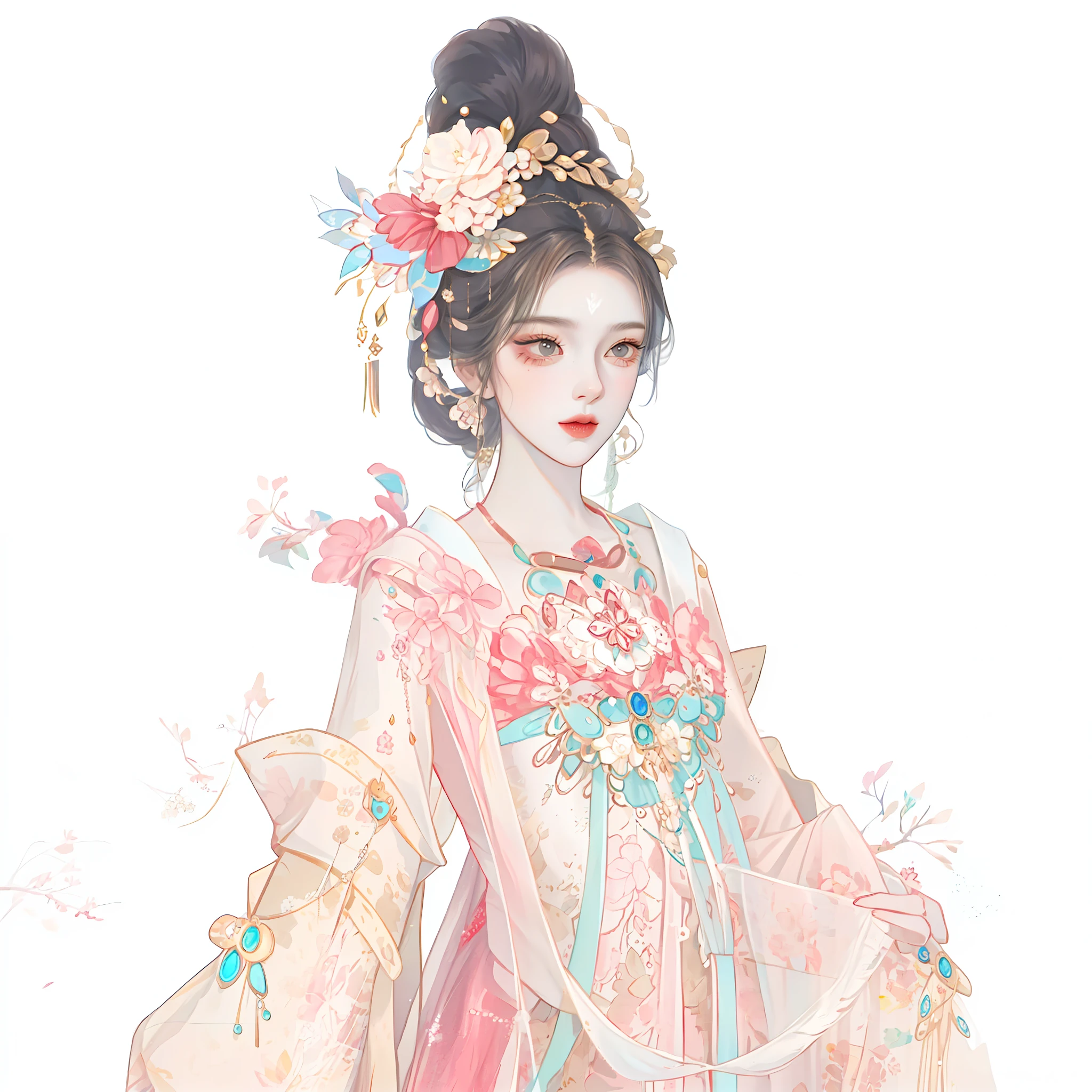 Western girl,Works of masters,Best picture quality,Higher quality,high detal, 超高分辨率, 8K分辨率, depth of fields, cinematic photogtaphy, intricately details, carefully, meticuloso, glorious, max detail, extreme beautiful, (((1girll, 独奏))), 18yr old,long whitr hair, brunette color hair, white skinned, A picture, tmasterpiece, (Best picture quality), Higher quality, high detal, 超高分辨率, in a panoramic view, Exquisite facial features, s the perfect face