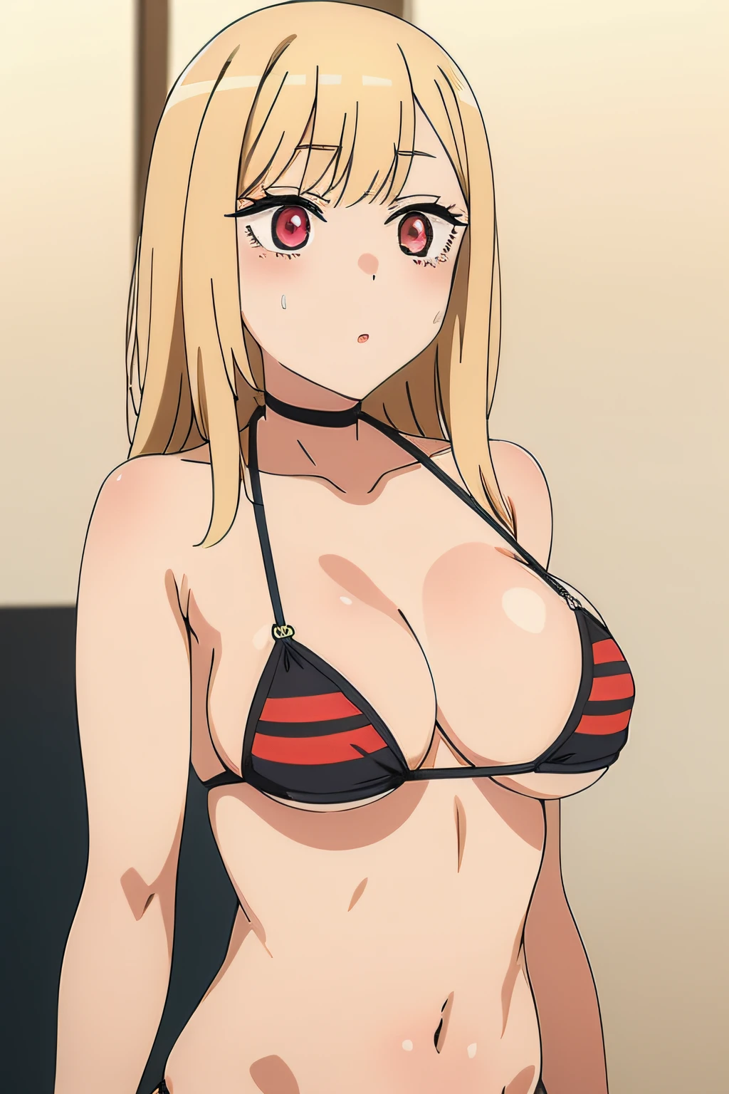 1girl, Kitagawa, cuerpo completo, playa, bikini,