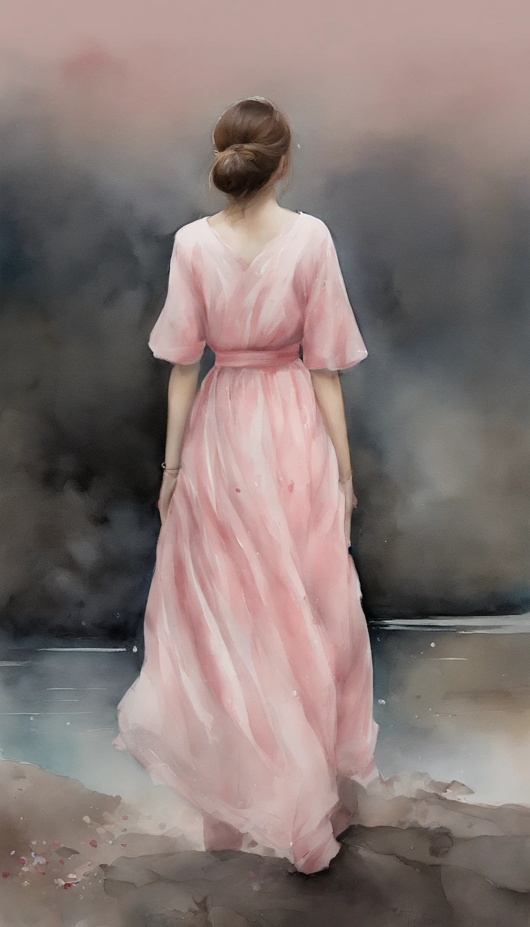 ((From Side)), ((From below)) ((Full body)), ((Realistic)), ((Agurai)), Beautiful young girl, Delicate face, Shy Expressions, low head, Sexy Goddess, Slender Leg, cold light, the night, starrysky, (Long T-shirt, One shoulder, pleatedskirt), (in pink, cyan colors, white colors), Detailed scene, beautiful digital illustrations, detaileds,ultra-detailliert, (best qualtiy,tmasterpiece)