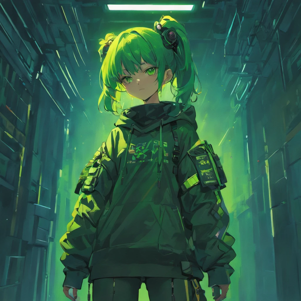 there is a man in a black and green outfit with a backpack, cyberpunk streetwear, cyberpunk suit, cyberpunk street goon, cyberpunk wearing, cyberpunk techwear, muted cyberpunk style, has cyberpunk style, style of cyberpunk, wearing cyberpunk streetwear, cyberpunk soldier, hyper-realistic cyberpunk style, cyberpunk character design, all black cyberpunk clothes, pet k9 unit in cyber armour, cyberpunk clothes