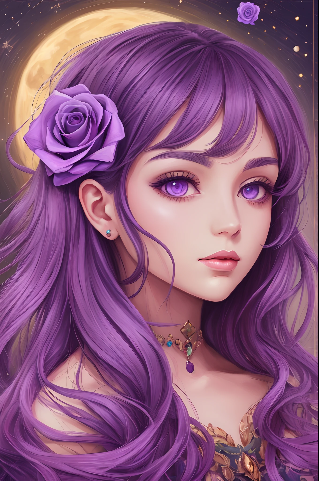 Rosto detalhado, perfeita, altamente detalhada, sem luz do sol, Asas de anjo, ombros nus, sem fundo, orelhas pontudas, cabelo degrade colorido, Cabelo longo, agarrar peito, seios grandes, gothica, botas, coxas roxa, bokeh, sem censura, capa, head out of frame, tema roxo, Petals, nebula roxa, noite, dedos detalhados, detalhe nua,