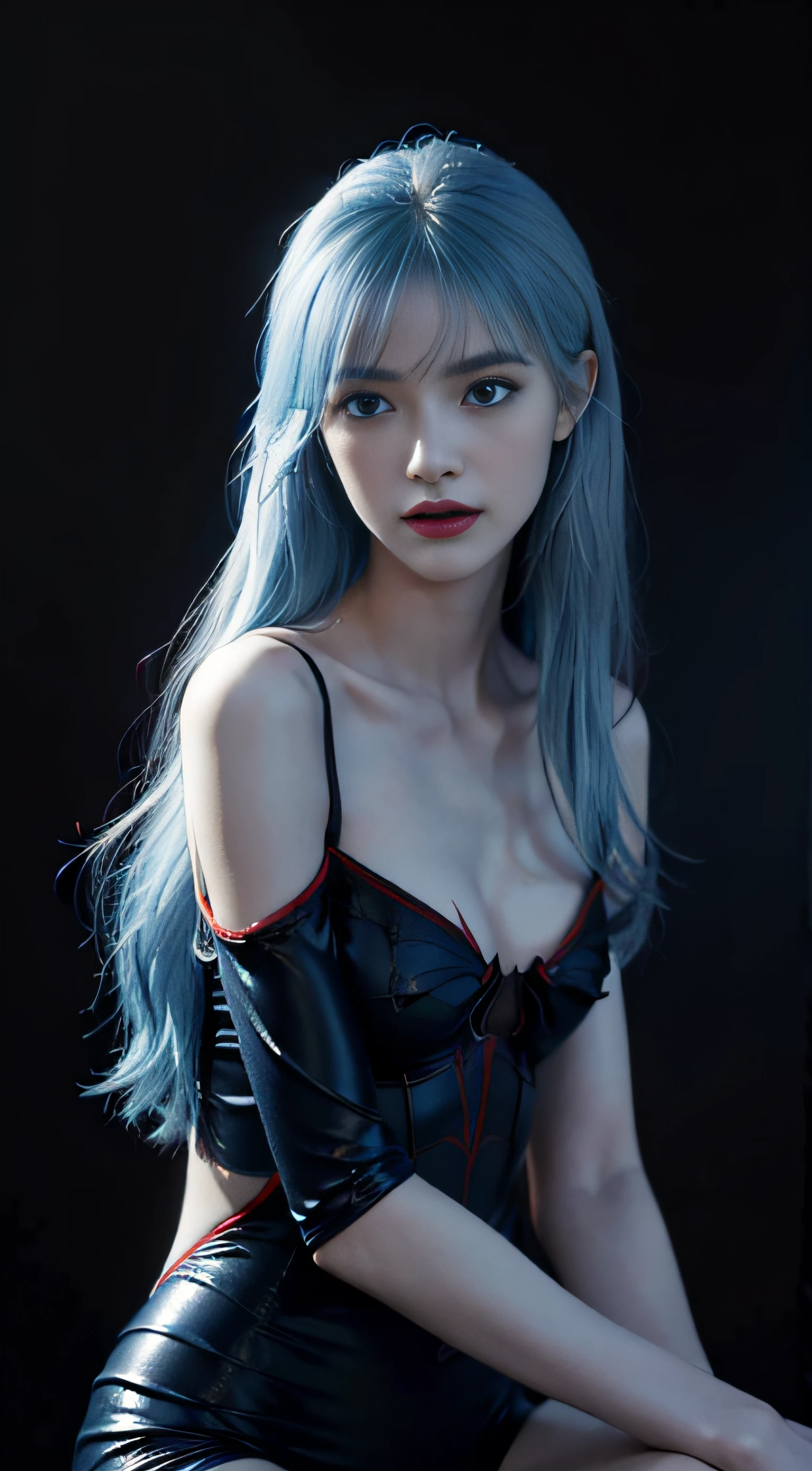 (Fluffy Blue Eyes: 1.21), blue Eyes, looking at viewer, sharp face, sharp eyes,  (detailed face), sharp face, small lips half open strawberry lips, pureerosfaceace_v1,