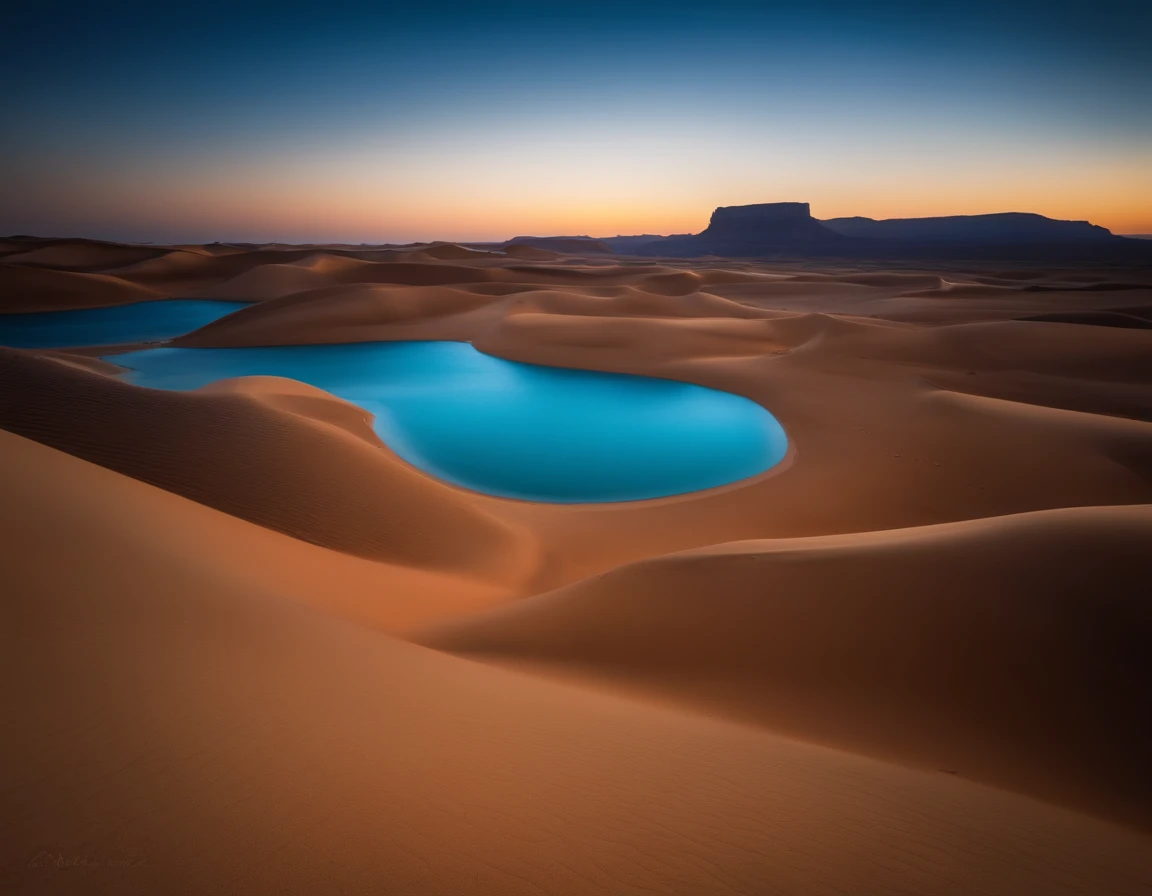 deserto com areia azul