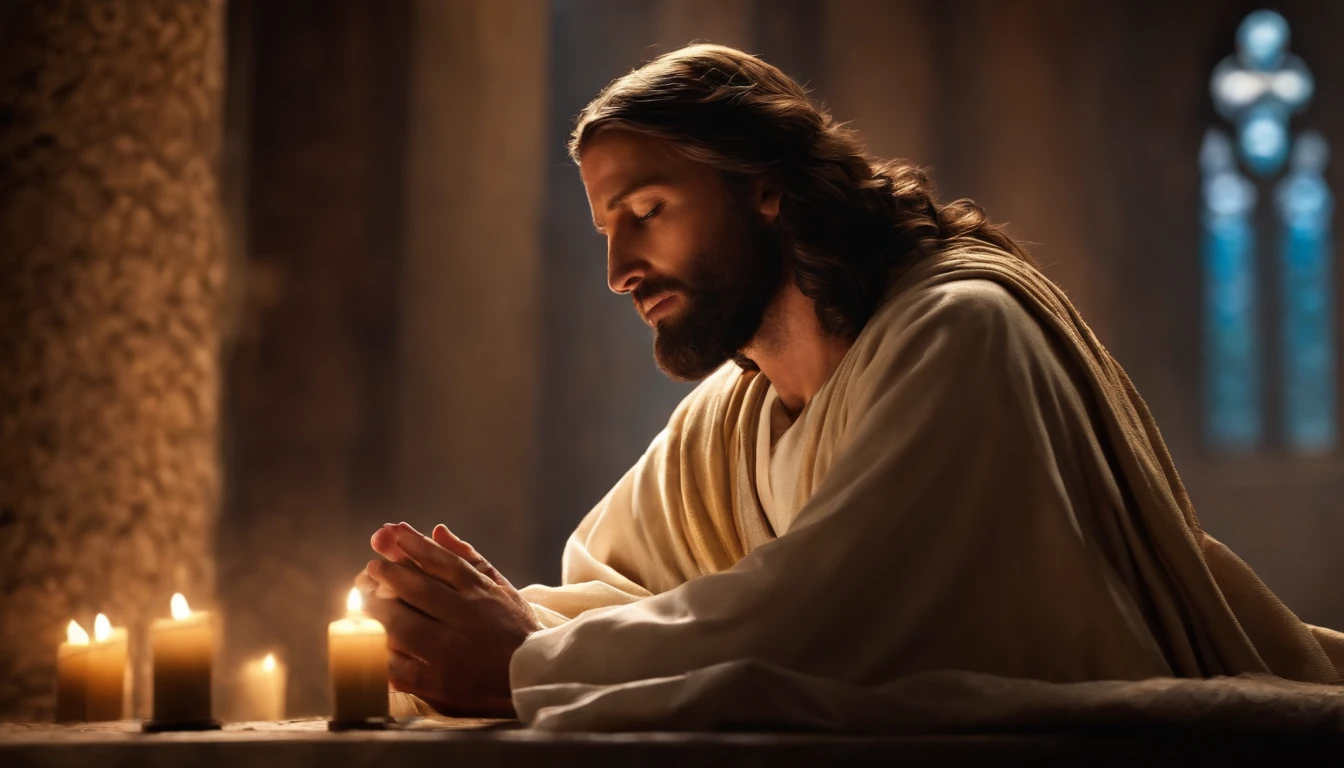 Jesus listening to prayers