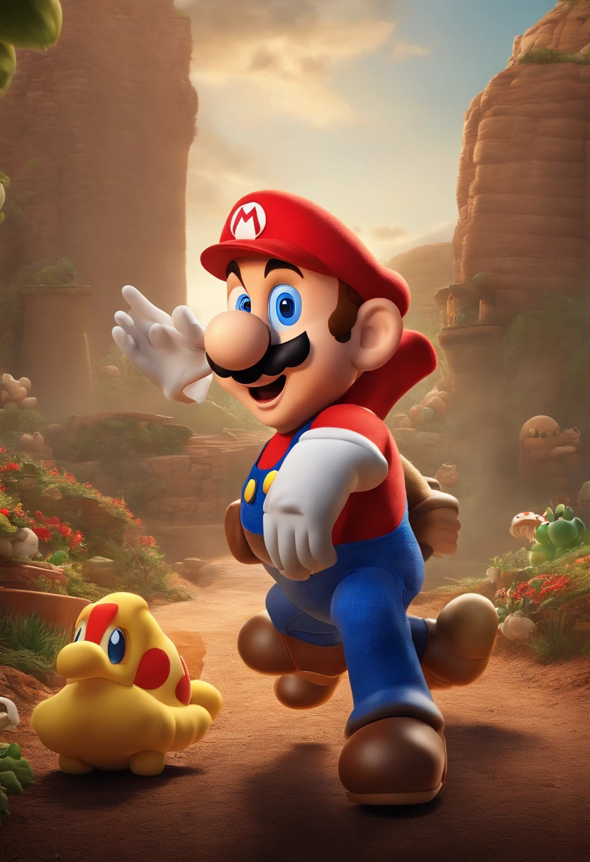 Chris Pratt playing as Super Mario in the new Super Mario live action movie.
(best quality,4k,8k,highres,masterpiece:1.2),ultra-detailed,(realistic,photorealistic,photo-realistic:1.37),portraits,landscape,HDR,studio lighting
In this prompt, Chris Pratt embodies the beloved character Super Mario in the highly anticipated new Super Mario live action movie. The image showcases the best quality, with emphasis on 4k, 8k resolution, and high-resolution details, resulting in a masterpiece level of visual appeal (with a 1.2x boost). The image is ultra-detailed, capturing every intricate feature with a realistic and photorealistic rendering (with a 1.37x boost).
The composition portrays a portrait format, highlighting both the charisma of Chris Pratt and the captivating landscapes that the movie explores. The HDR technology enhances the vibrant colors, creating a visually stunning scene. The studio lighting adds depth and dimension to the image, ensuring optimal illumination for each element.
The image showcases Chris Pratt in full Super Mario attire, capturing his distinct facial features and expressions. His eyes are beautifully detailed, captivating the audience with their expressive nature. The art style can be described as a blend of portraits and landscape, successfully bridging the gap between the character and the environment.
The color palette is vibrant and rich, with an emphasis on primary colors reminiscent of the Super Mario franchise. The image also features a balanced distribution of natural light, adding a touch of realism to the scene.
Overall, the prompt captures the essence of Chris Pratt playing as Super Mario in the new Super Mario live action movie, combining elements of high-quality visuals, realistic rendering, captivating portraits, breathtaking landscapes, vibrant colors, and expert lighting to create an extraordinary art piece.