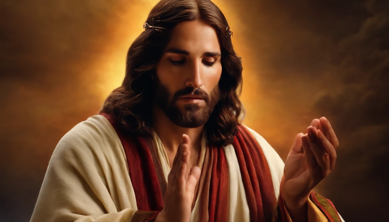 Jesus listening to prayers