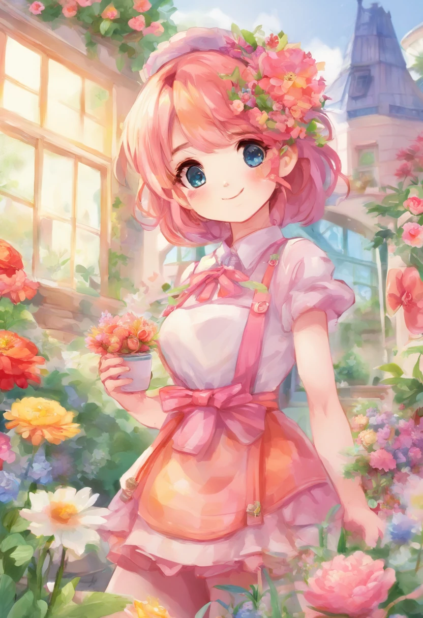 Beautiful florist，aquarelle