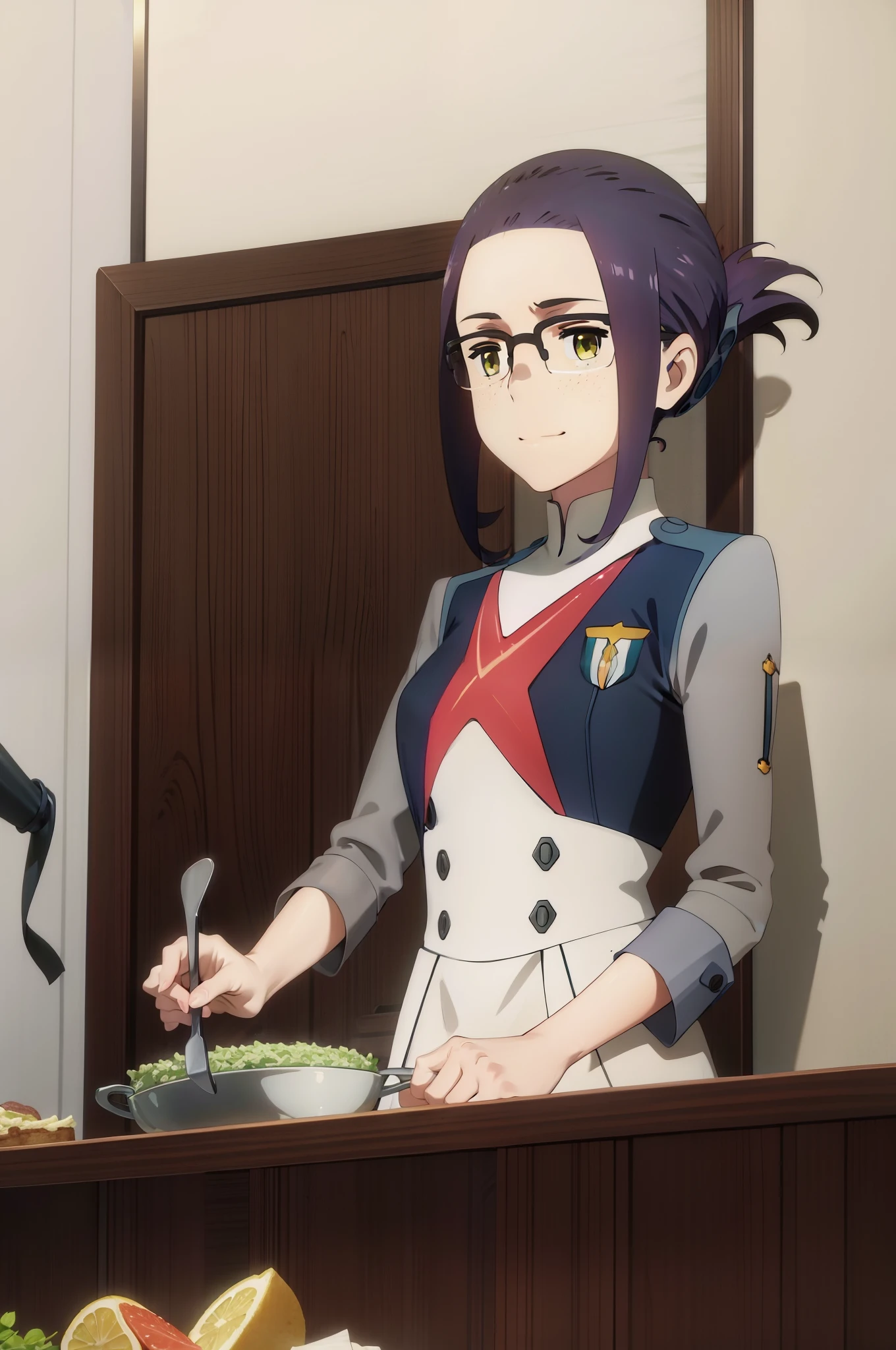 ikuno  ,wife dress, happy, cooking