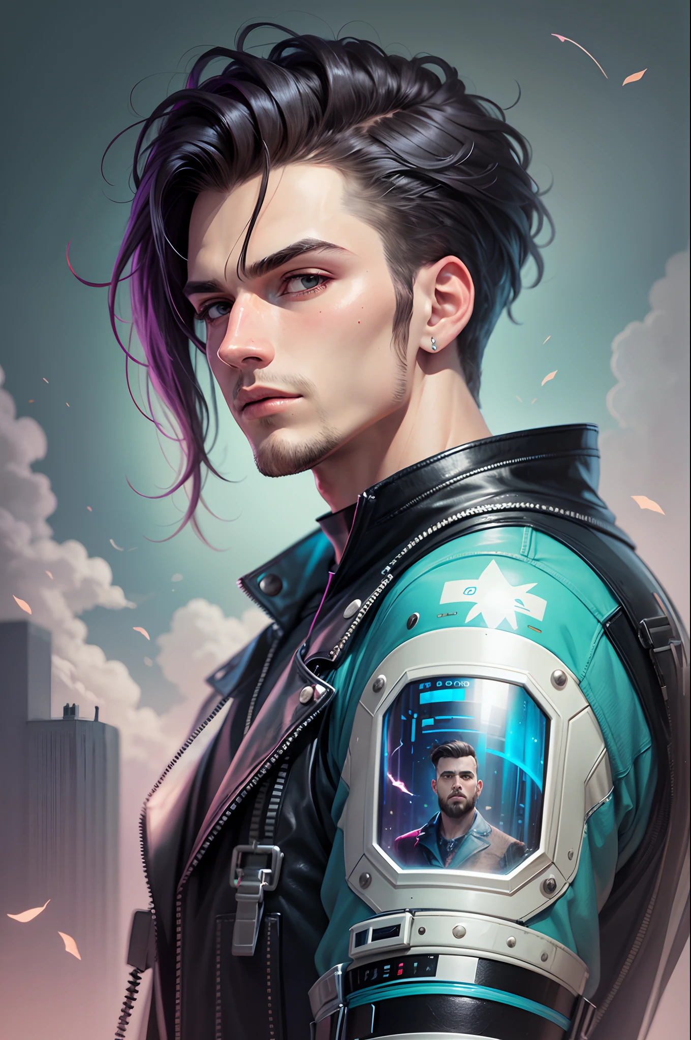 future man, in the style of inkpunk --auto --s2