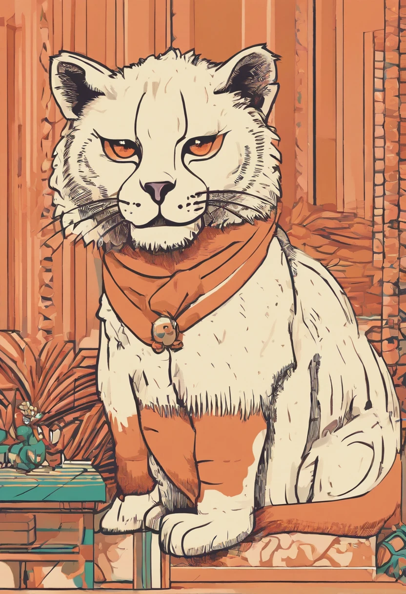 In a playful and whimsical 1950s Life Magazine ad style, envision a cartoony scene that unfolds like a meme. Picture a cute cat peacefully snoozing in a cozy corner, basking in the warmth of a sunbeam, and wearing a contented smile. The cat should look entirely powerless and carefree, embodying a complete lack of motivation or enthusiasm.
Capture the essence of this meme-style image in RAW candid cinema, employing a 16mm film format for an authentic vintage look. Color grade the scene with vibrant and remarkable colors, emphasizing the stark contrast between the cat's tranquility.
For added realism, focus on detailing the cat's skin texture, especially around its eyes, and create a subtle but visible skin fuzz. In contrast, depict the lion's fur with impeccable detail, capturing every strand and nuance. Make sure to emphasize the difference in their skin tones, with the cat's skin appearing dull and lifeless while the lion's radiates with vitality.
Overall, craft this image to encapsulate the humorous and transformative power, with the cat representing lethargy and the lion symbolizing energy and motivation. The scene should be a fun, exaggerated juxtaposition, engaging viewers with its playful charm and visual storytelling. This imaginative artwork, rich in detail and color, should evoke a sense of curiosity and amusement.