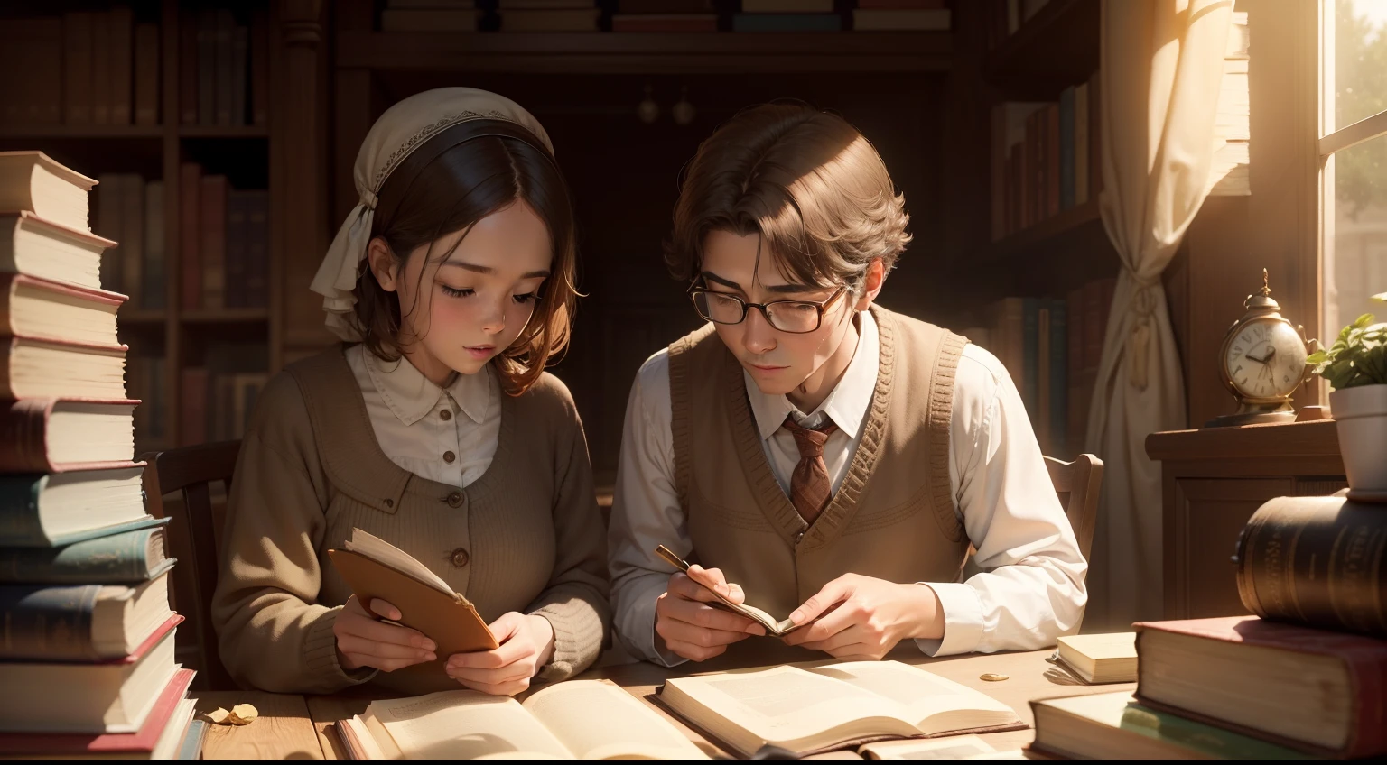 One sunny day, they came across an old, dusty book in their grandmother's attic. To their surprise, it was a magical book that allowed them to travel back in time to witness the stories of the Bible.