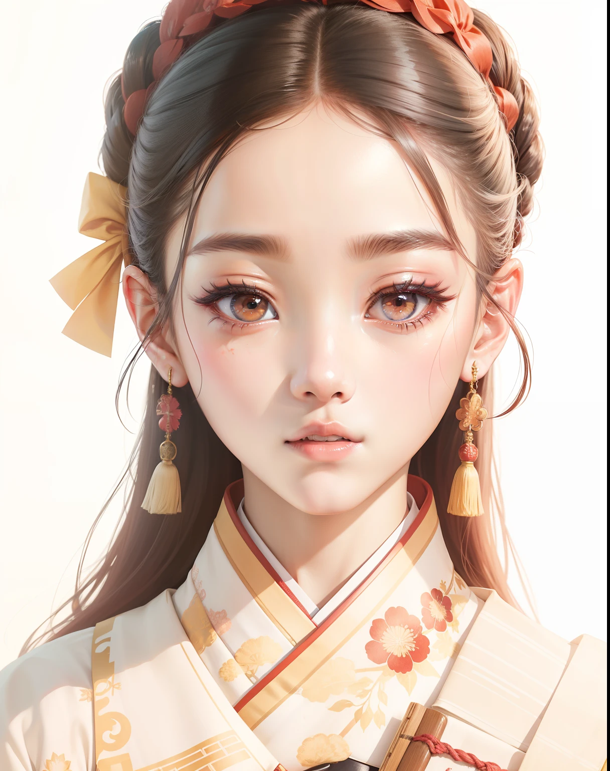 Jisoo blackpink, traditional hanbok,korean girl, realistic, beautiful