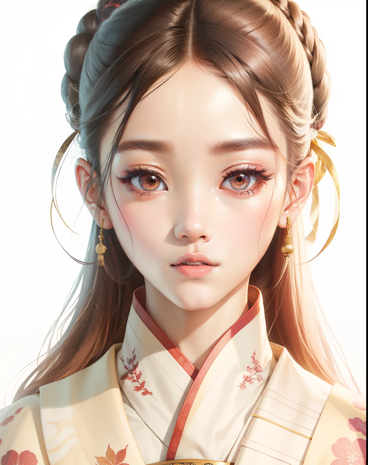 Jisoo blackpink, traditional hanbok,korean girl, realistic, beautiful