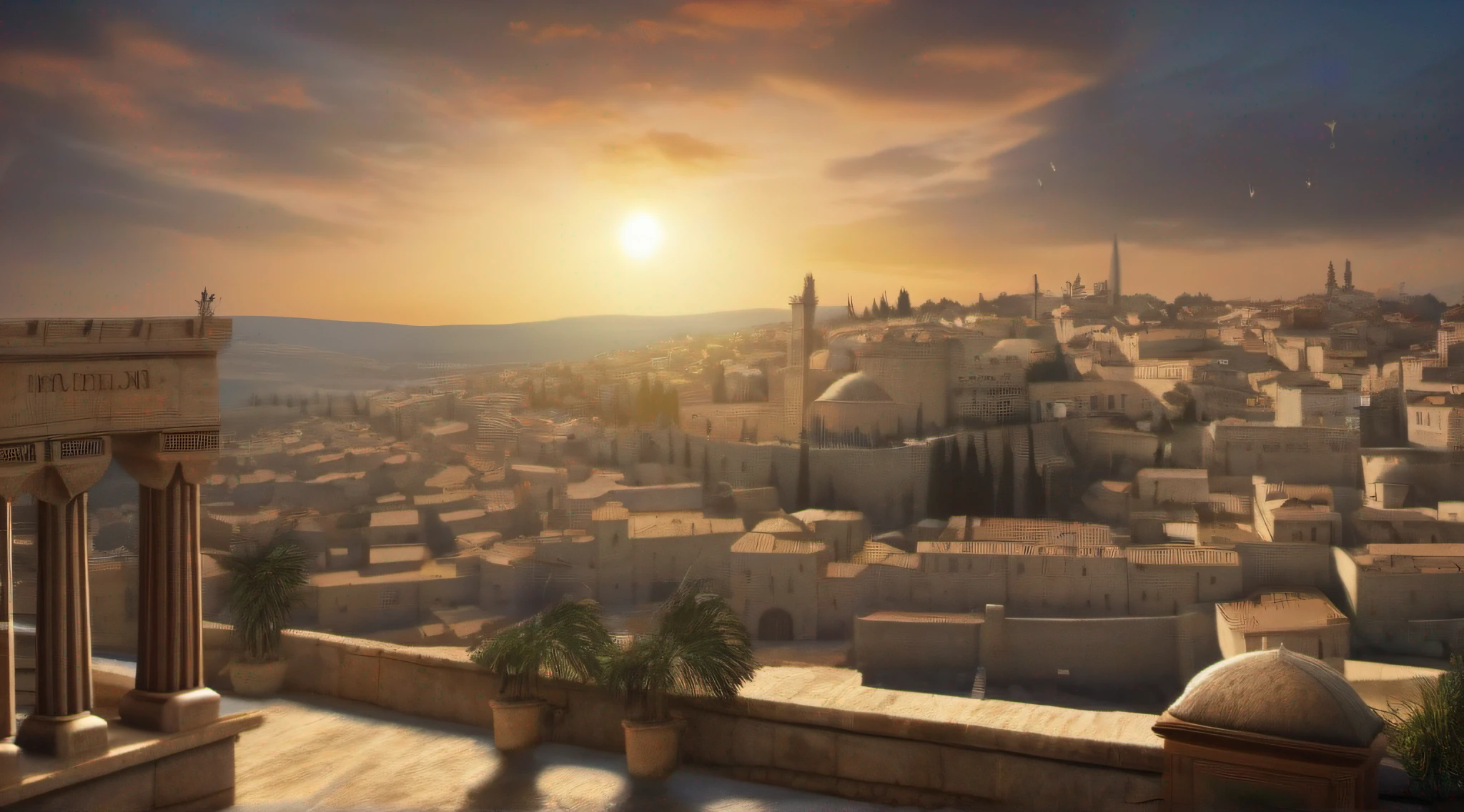 Jerusalem time of Jesus to 2000 years ago 8k