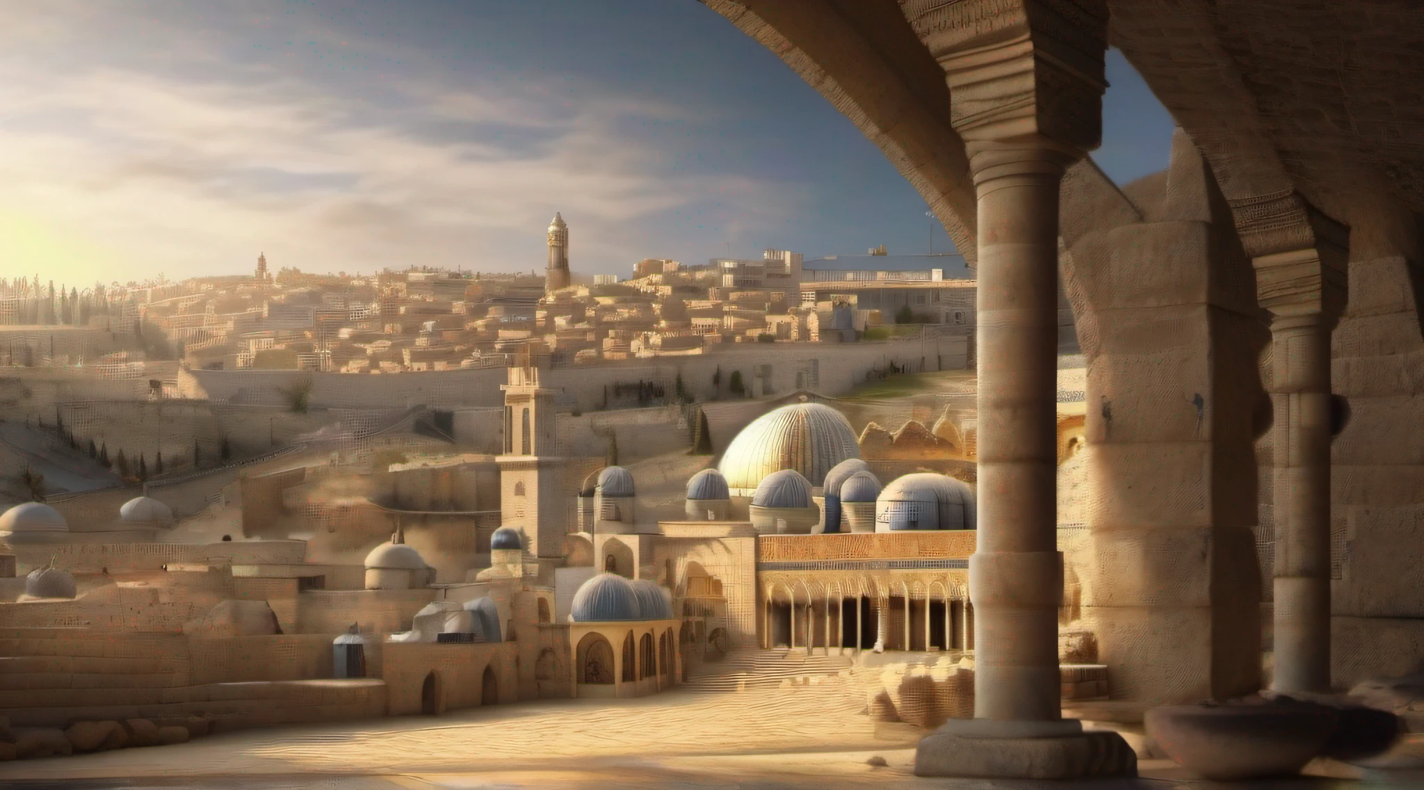Jerusalem time of Jesus to 2000 years ago 8k