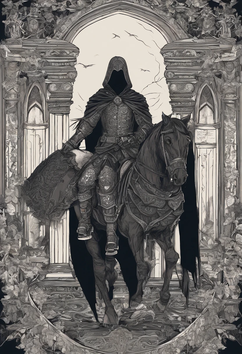 jovem pastor falando com um cavalheiro medieval com armadura