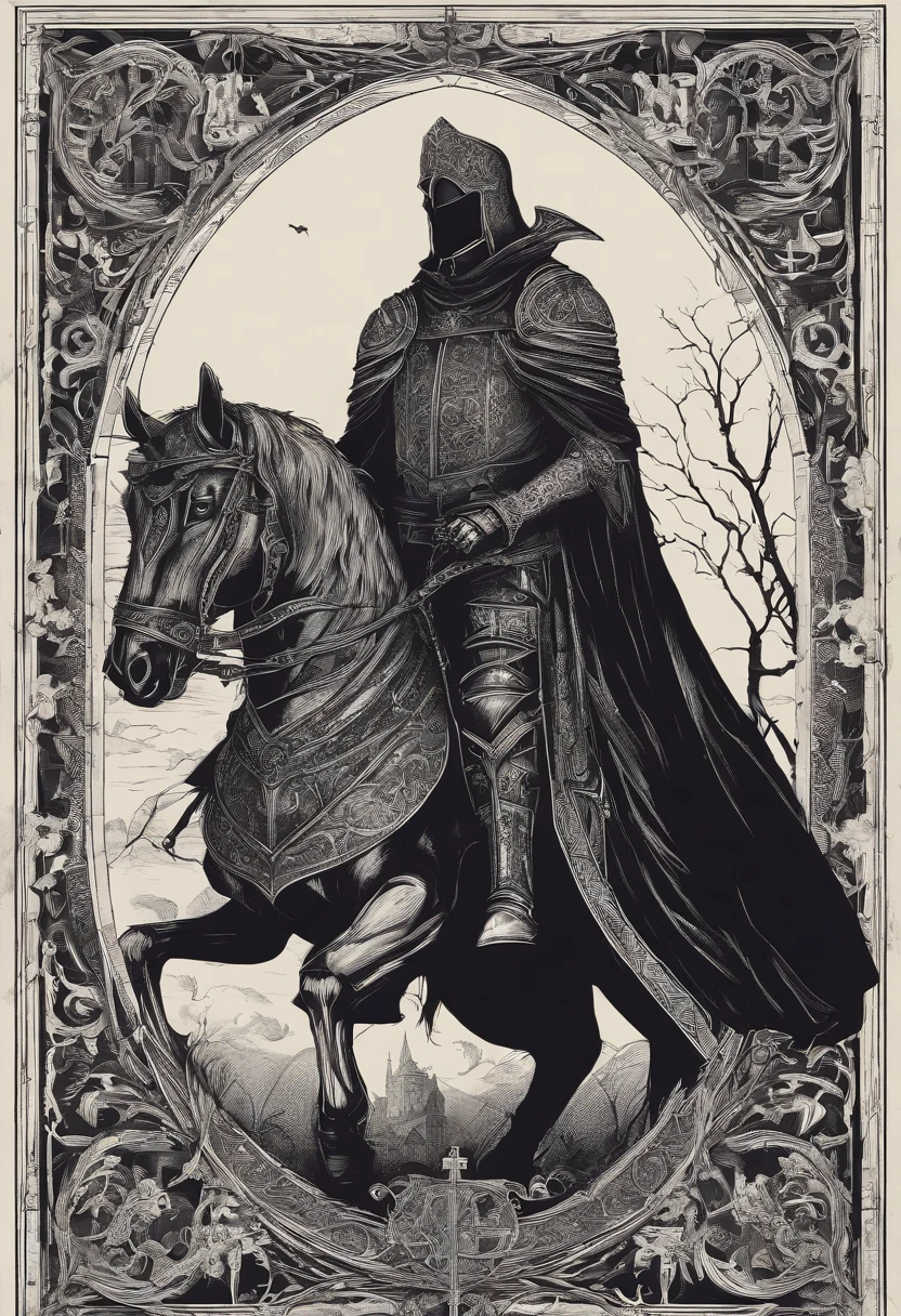 jovem pastor falando com um cavalheiro medieval com armadura