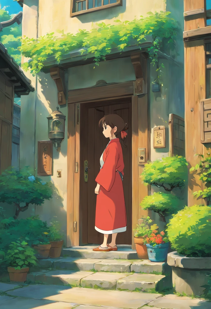 城市，tall house，At the door of the company，No Man