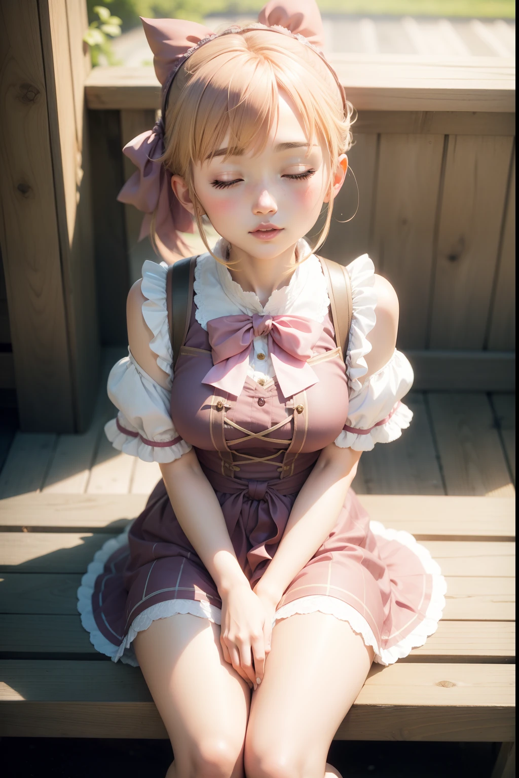 まどか☆マギカ,Mami Tomoe,sitting on