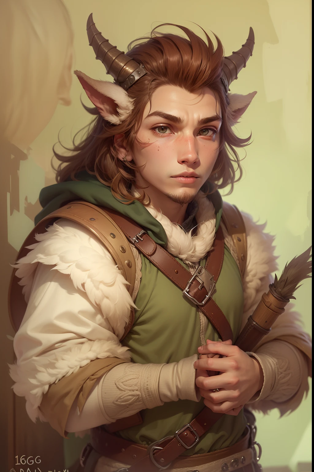 Dragonborn, Fluffy clothes Oval face, very charming Young (16yo) Attentive, but absent-minded