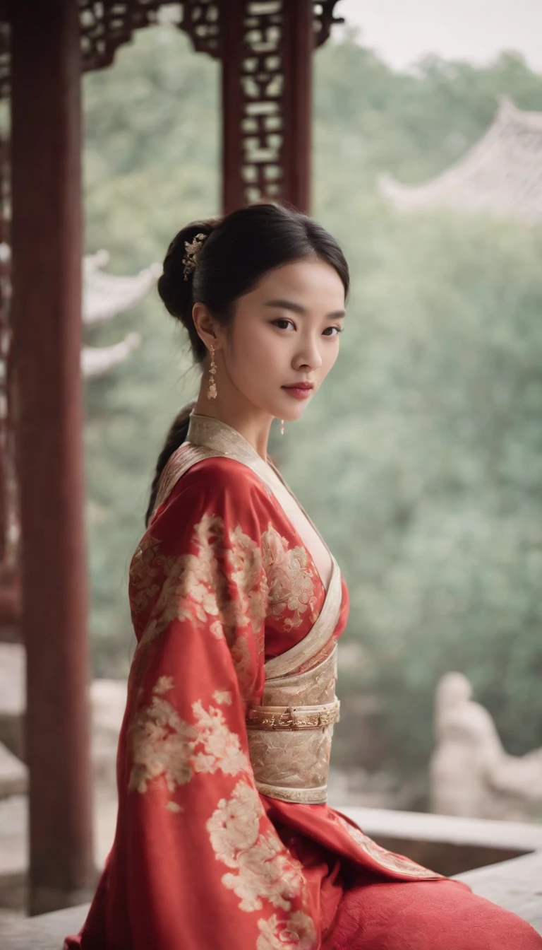 1womanl, 24 years of age,Chinese beauty,Focus above the thighs,Star-like beauty,Chinese costumes,Chinese ancient court architecture,Chinese elements,