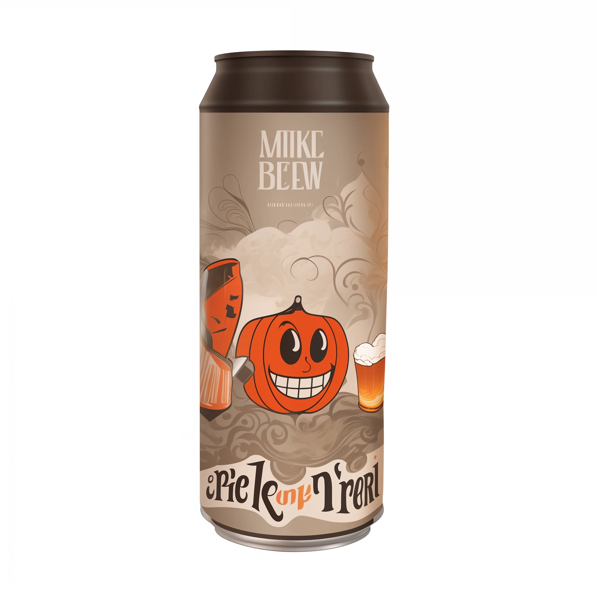 create beautiul background for can of beer