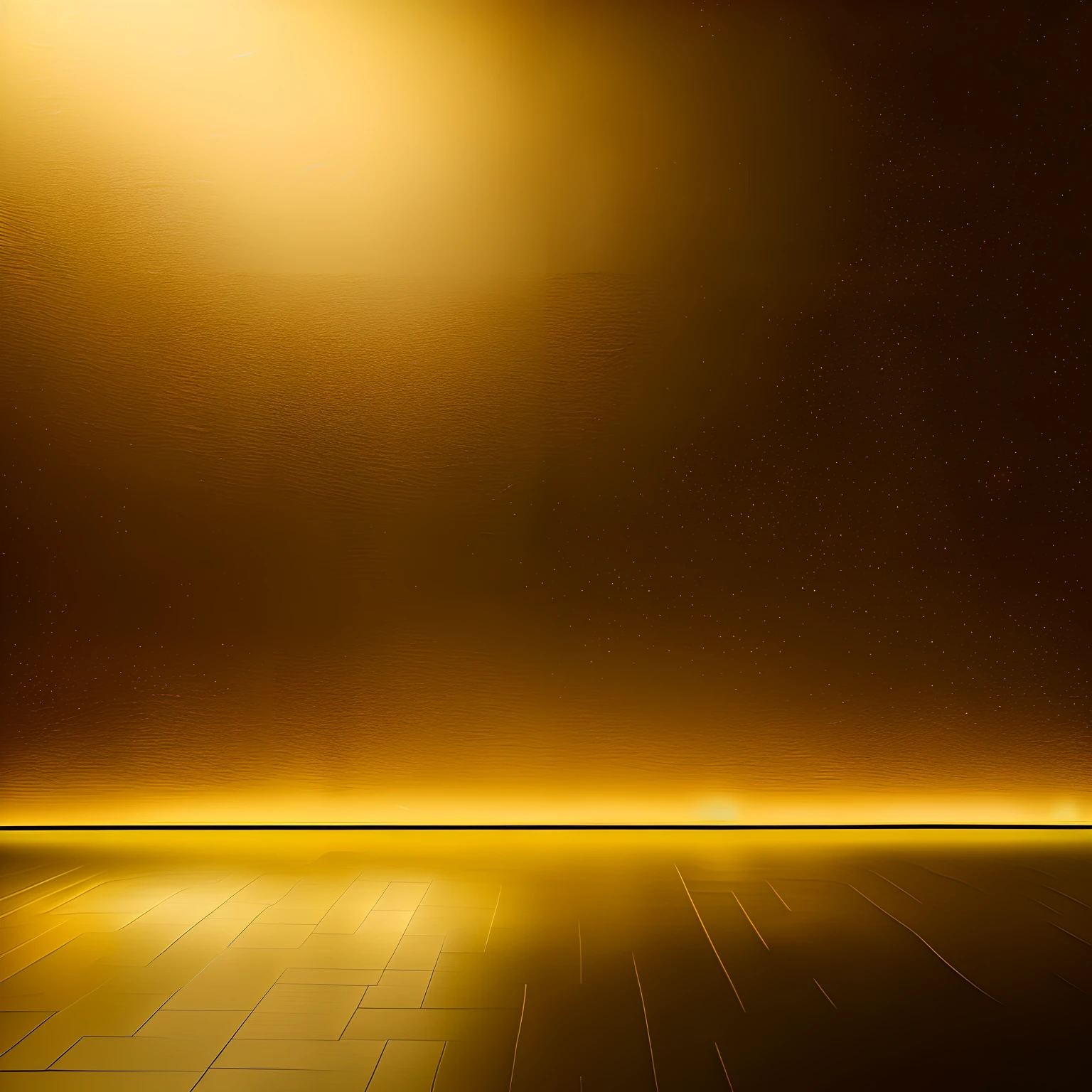 Minimalist golden photo studio background with black background background background background golden wall background and black floor