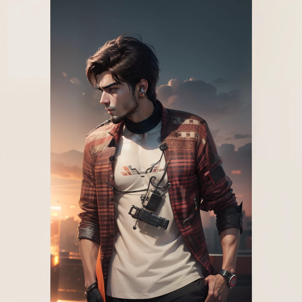 Change background cyber handsome boy, realistic face,8k ultra realistic,