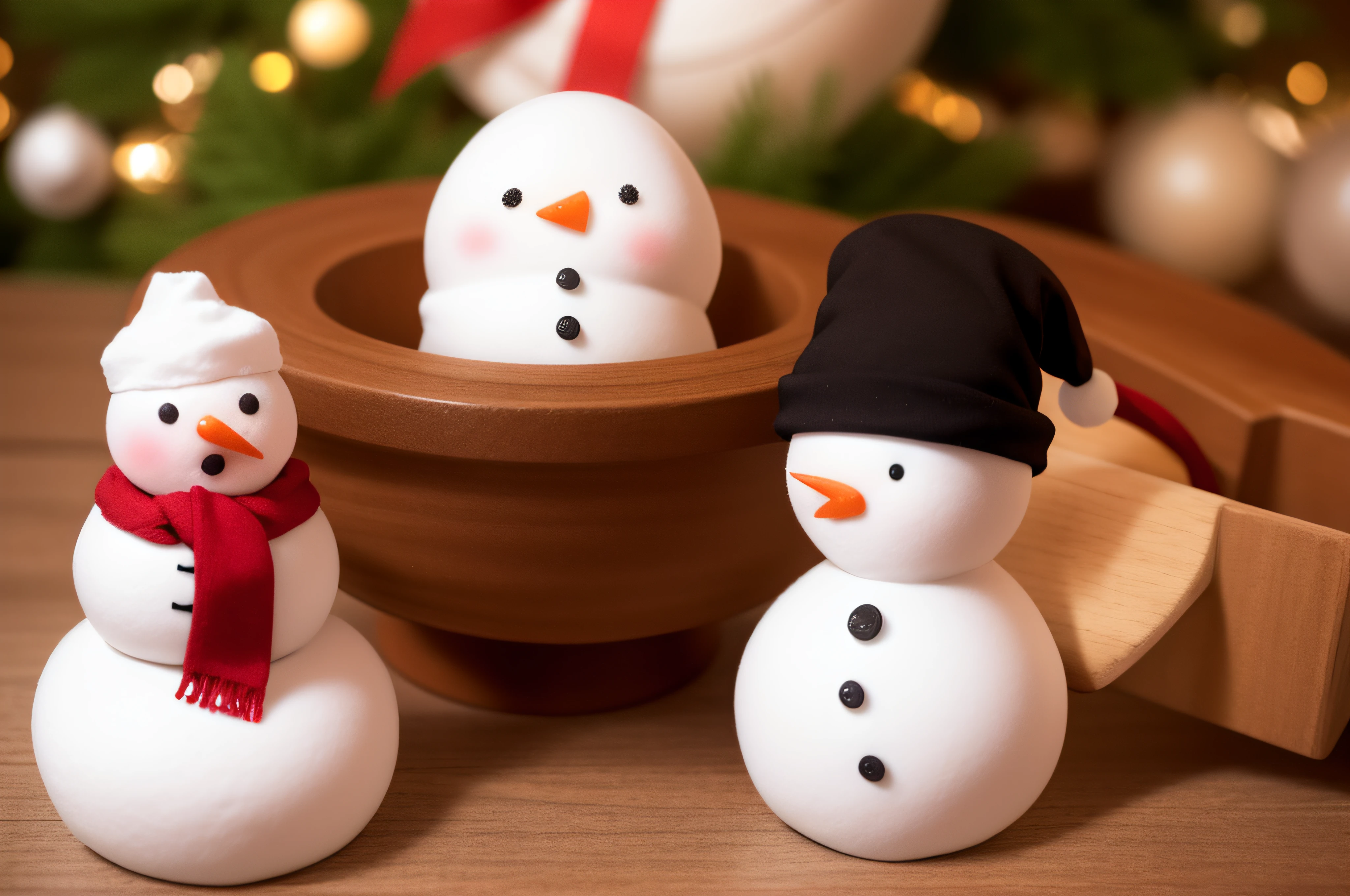 snowman、Christmas、Christmas tree、Winter scene、yuki、Christmas present、santa claus、femele、small tits