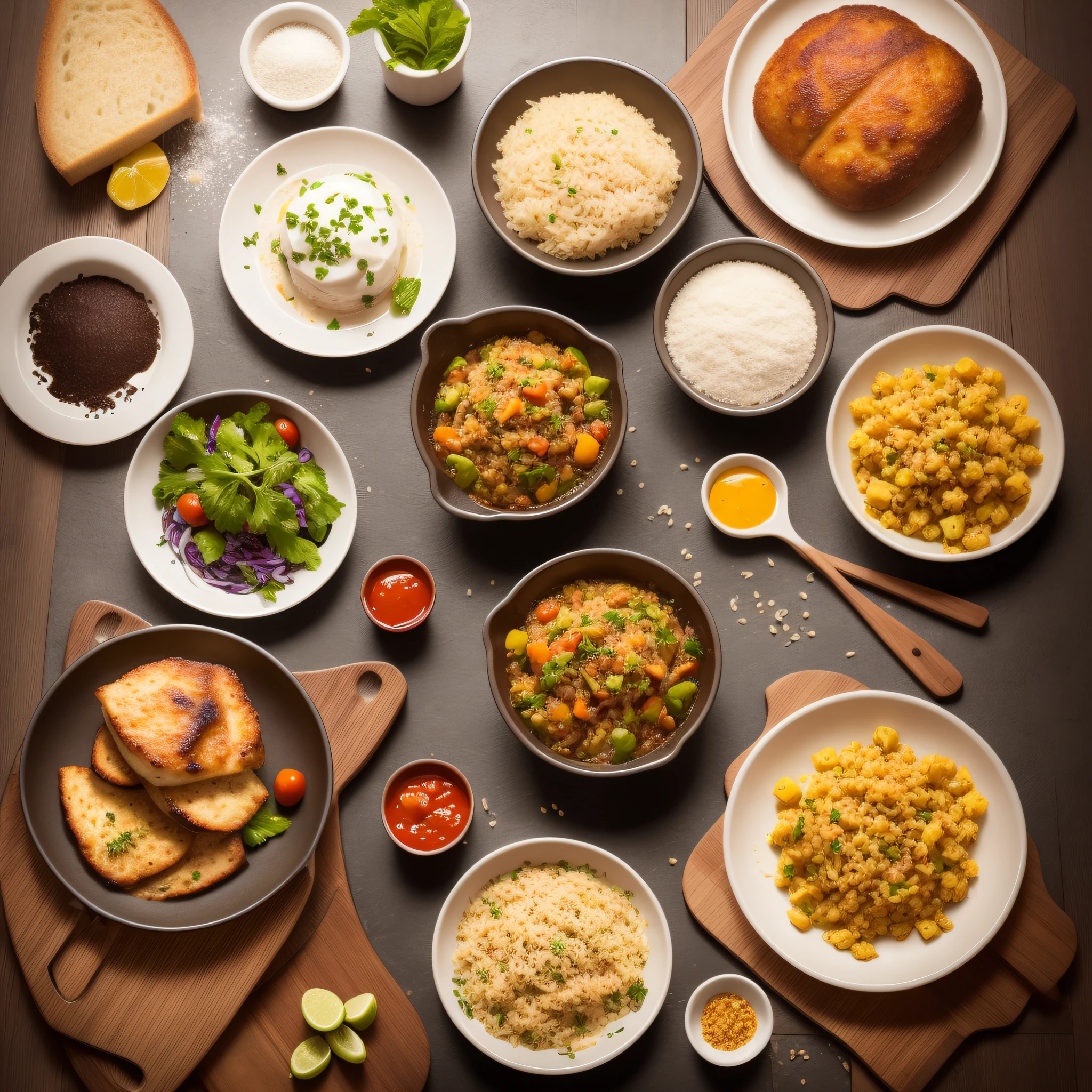 Food and Cuisine: Mouthwatering images of delicious dishes and ingredients.