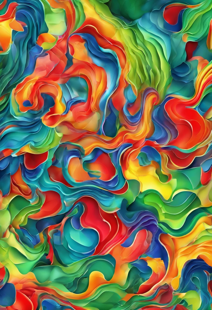 3d watercolor abstract,dark background,high resolution,high quality,colorful,green,red,blue