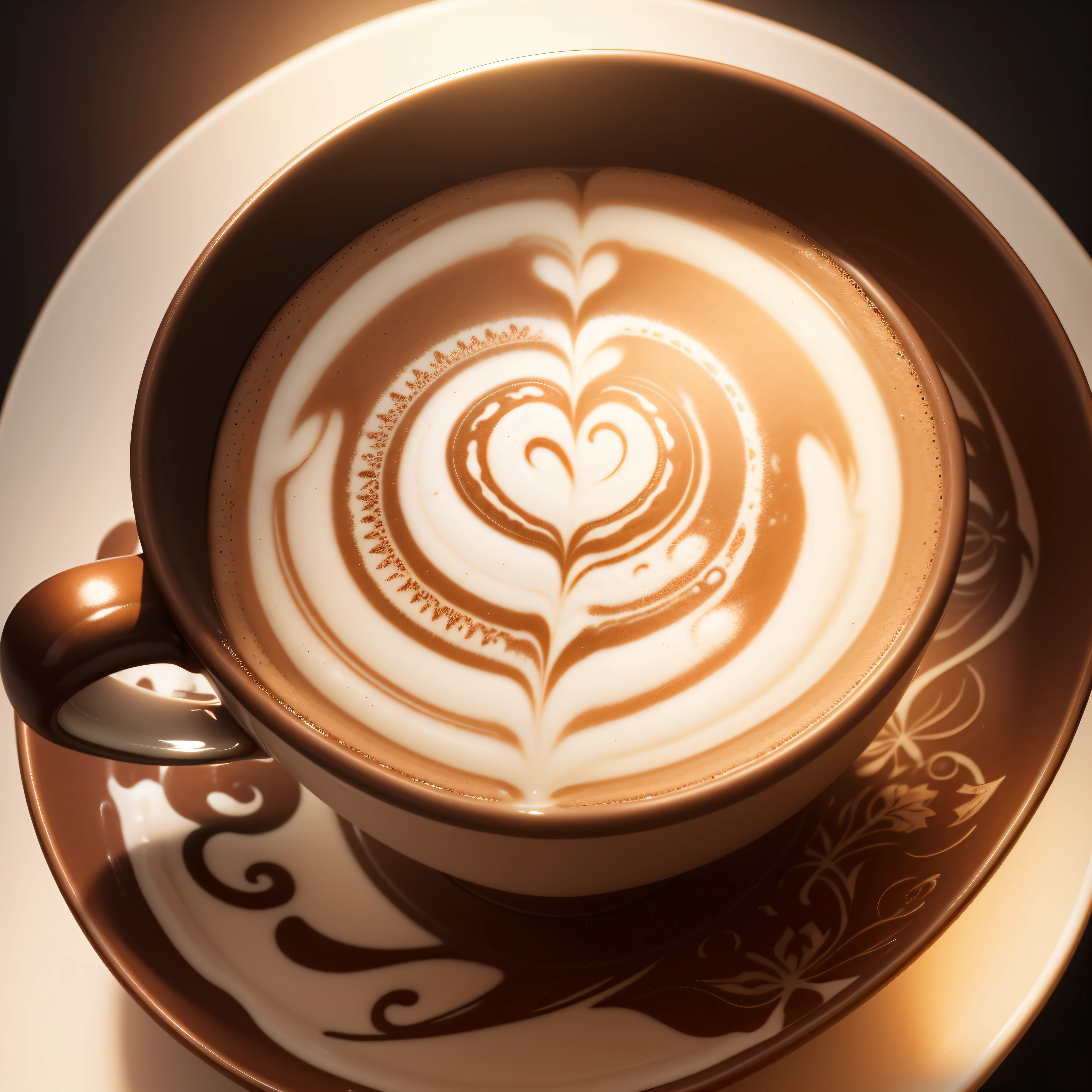 Latte Art: Showcase intricate and artistic designs created on the surface of your coffee with frothy milk.