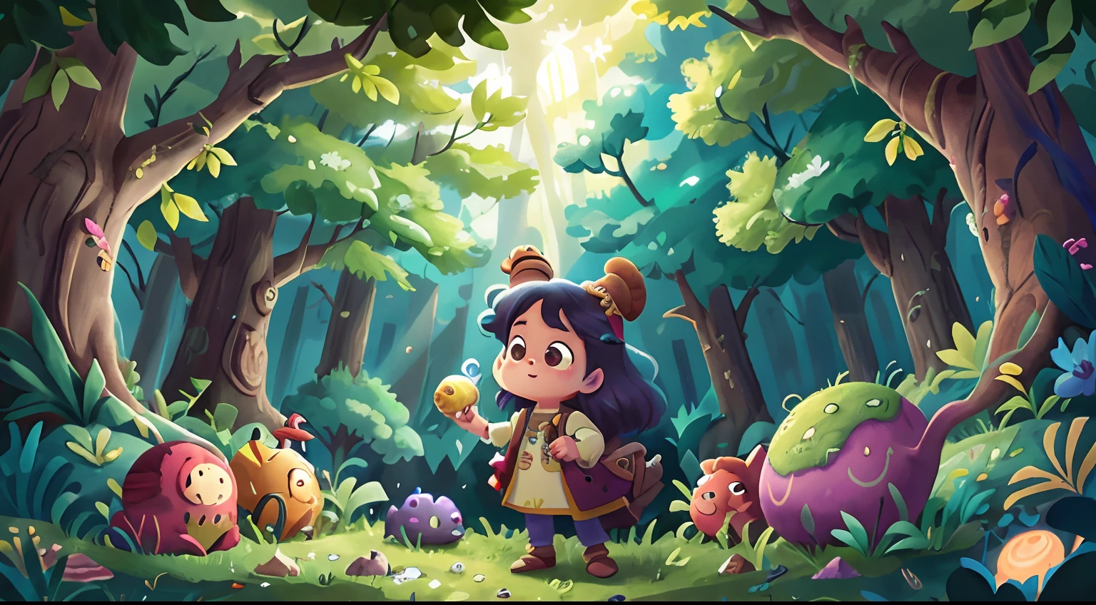 Luna and the Enchanted Forest Treasure Hunt poster