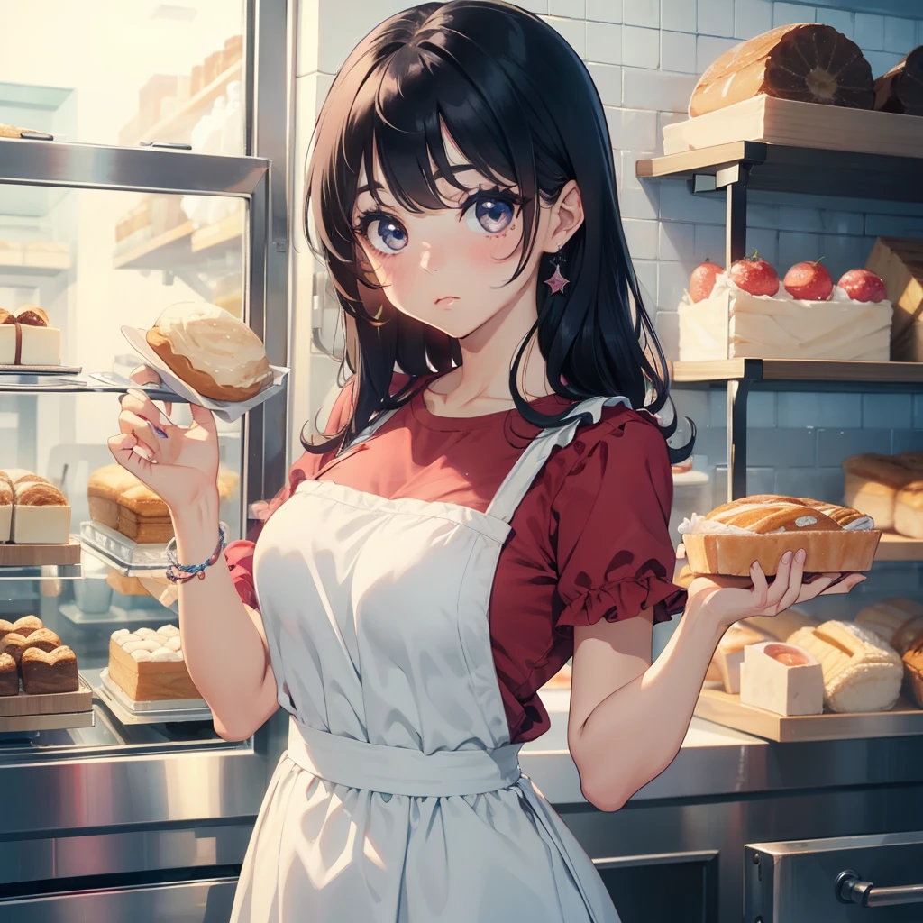 1 beauty,Watery Big Eyes,Pouting,long eyelasher,falda corta,Blushlush,In the bakery,