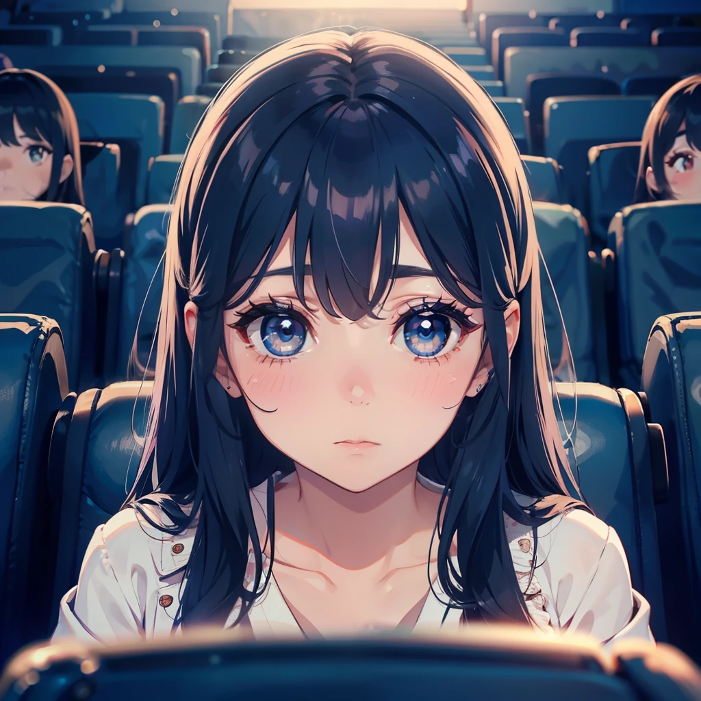 1 beauty,Watery Big Eyes,Face in Love,long eyelasher,falda corta,Blushlush,in a cinema,