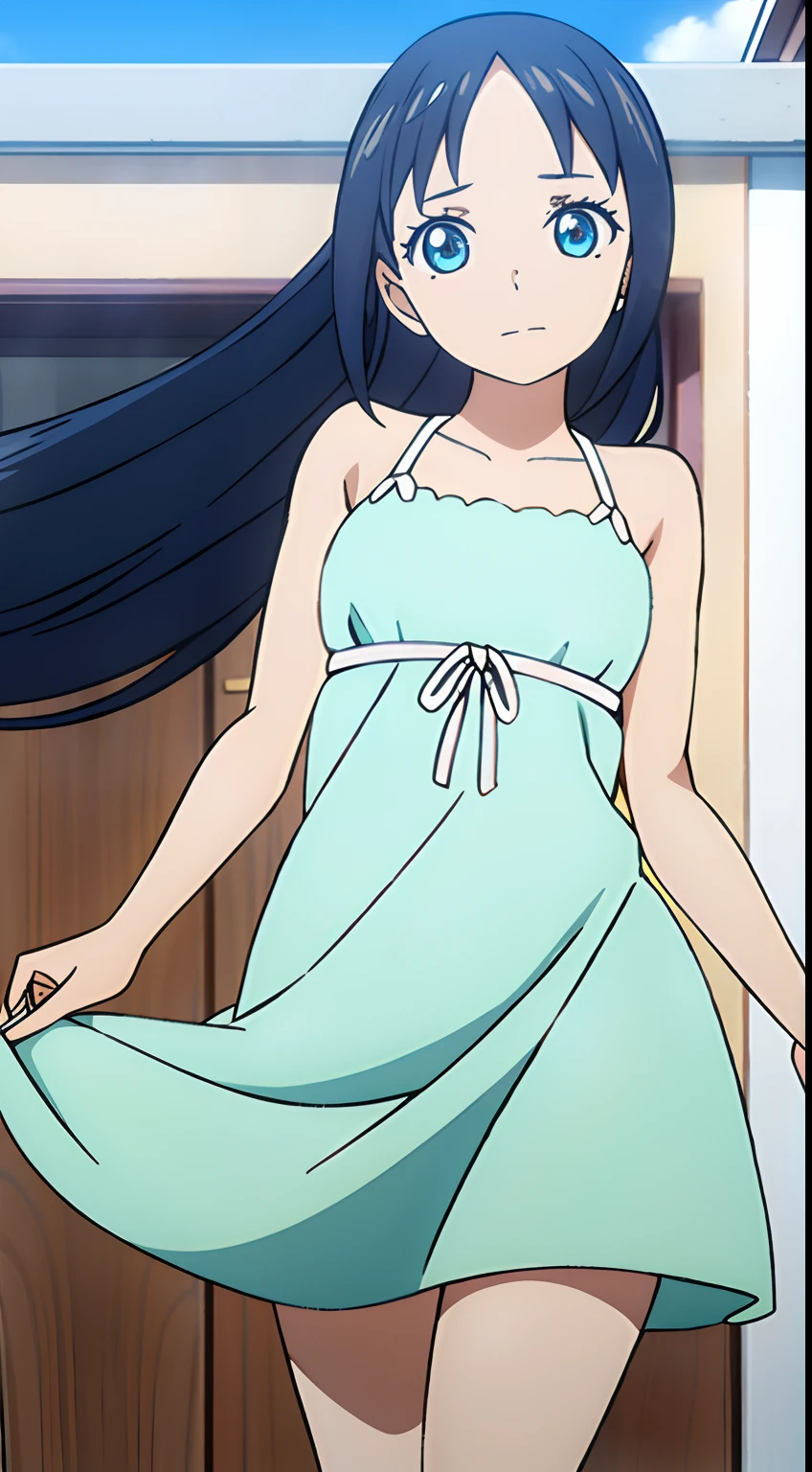 1 girl with a cute face, beautiful hair, attractive eyes, wearing a beautiful dress