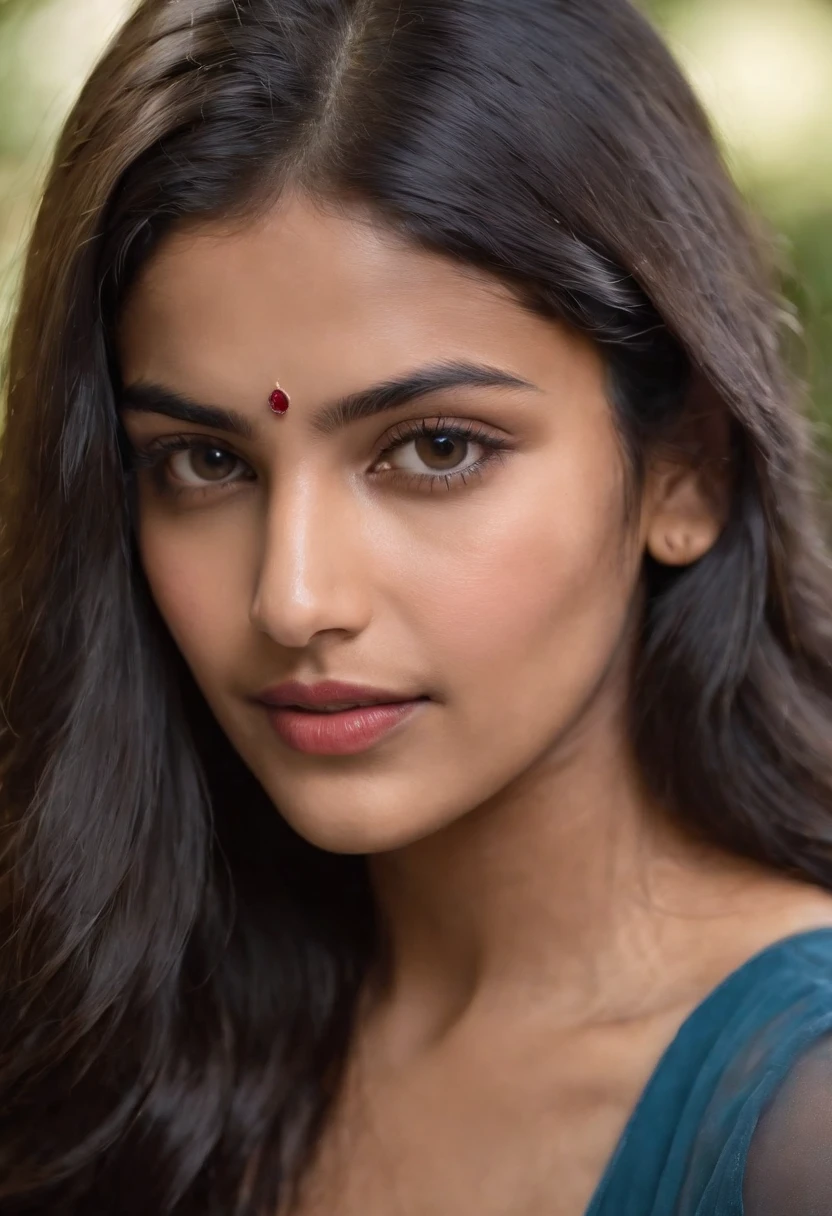 a cute indian girl under her covers, no clothes on, completely naked, naked, medium, dildo in vagina, drooling, mouth drooling