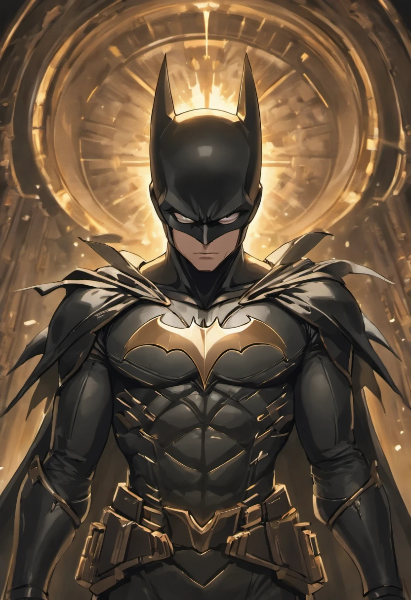 Foto de corpo inteiro do Batman em terno estilo armadura branca e dourada, no mask on, capa branca, looking at the center camera, perfect composition, majo, detalhado, intrincado, Intricate octane render trend in Artstation, 8 k artistic photography, arte conceitual fotorrealista, soft natural volumetric cinematic perfect light, Chiaroscuro, fotografia premiada, master part, oil on the canvas, Raphael, Caravaggio, Greg Rutkowski, Bipe, Beksinski, Giger, trending on ArtStation, foco nítido, Studio photo, detalhes intrincados, altamente detalhado, fundo noturno da cidade, Directed by: Greg Rutkowski