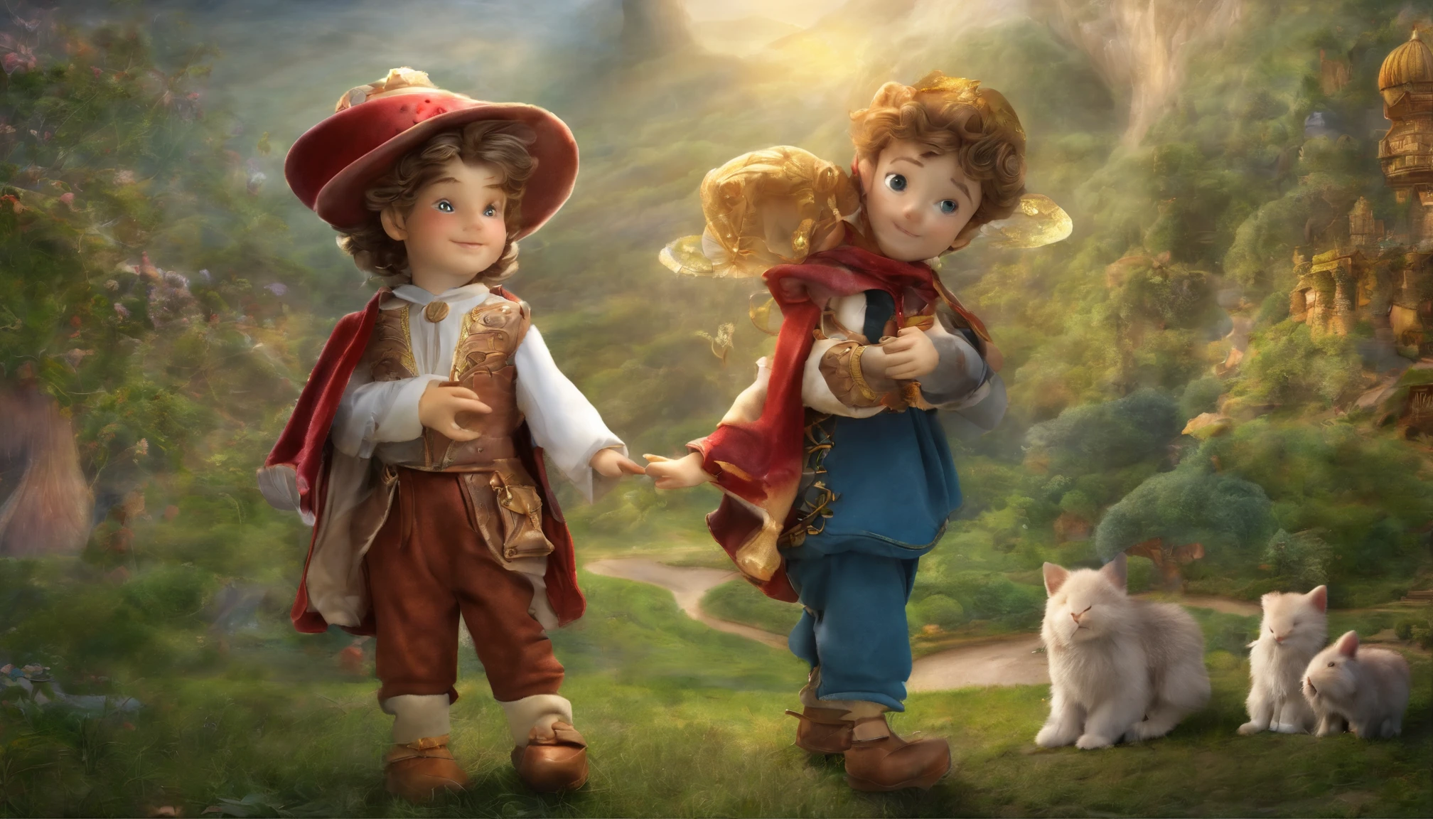 top-quality、Photorealsitic、Three good Jewish brothers