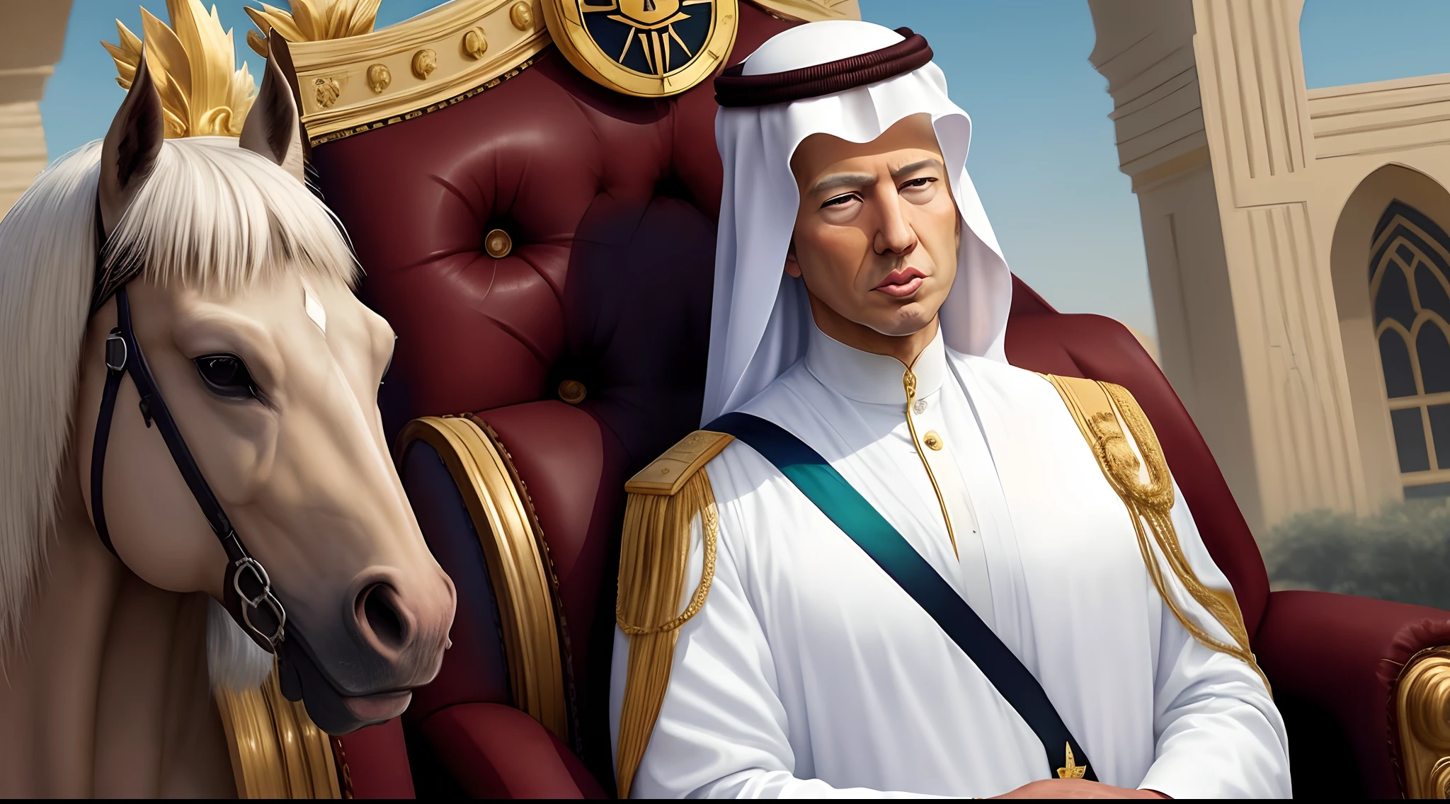 Donald Trump in Arabian king