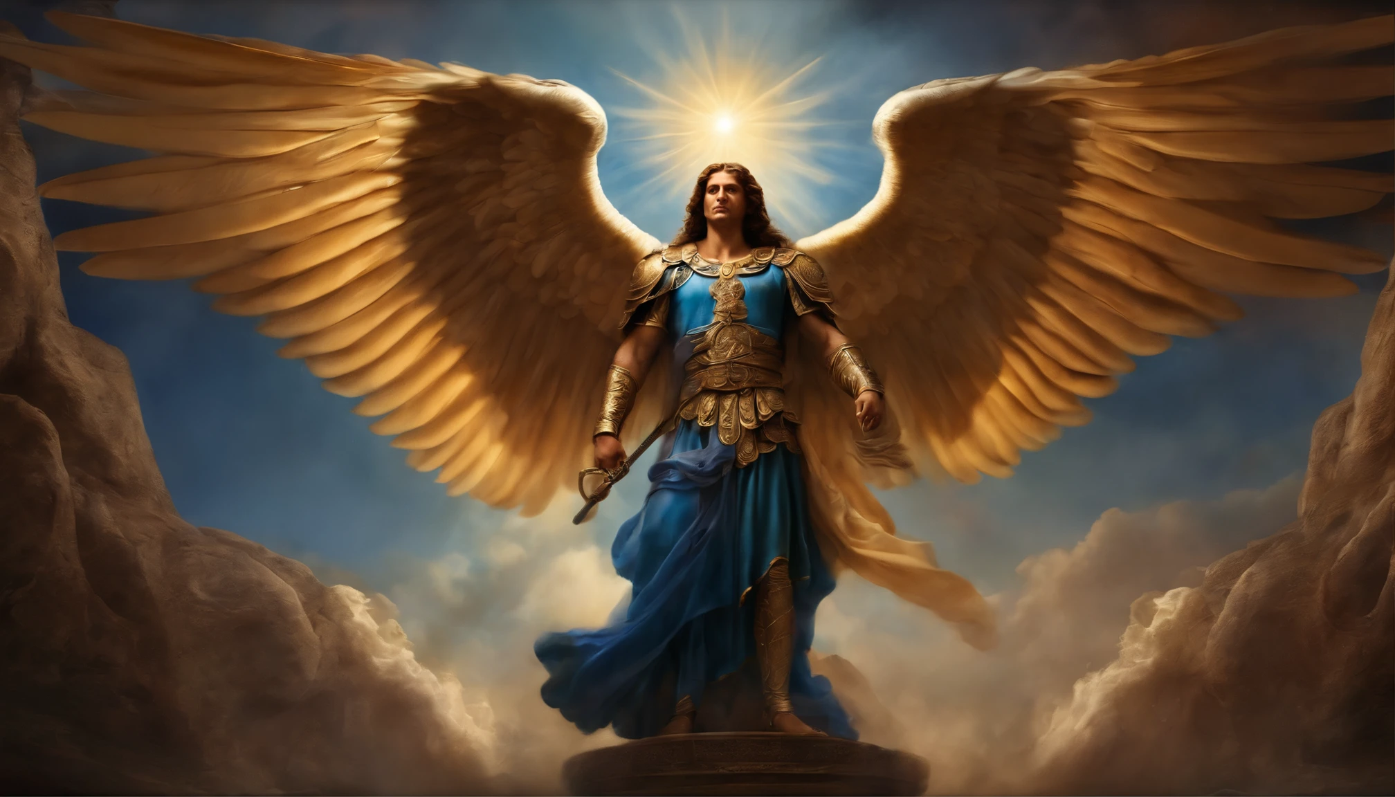 Imagem realista de Arcanjo St. Michael ansioso