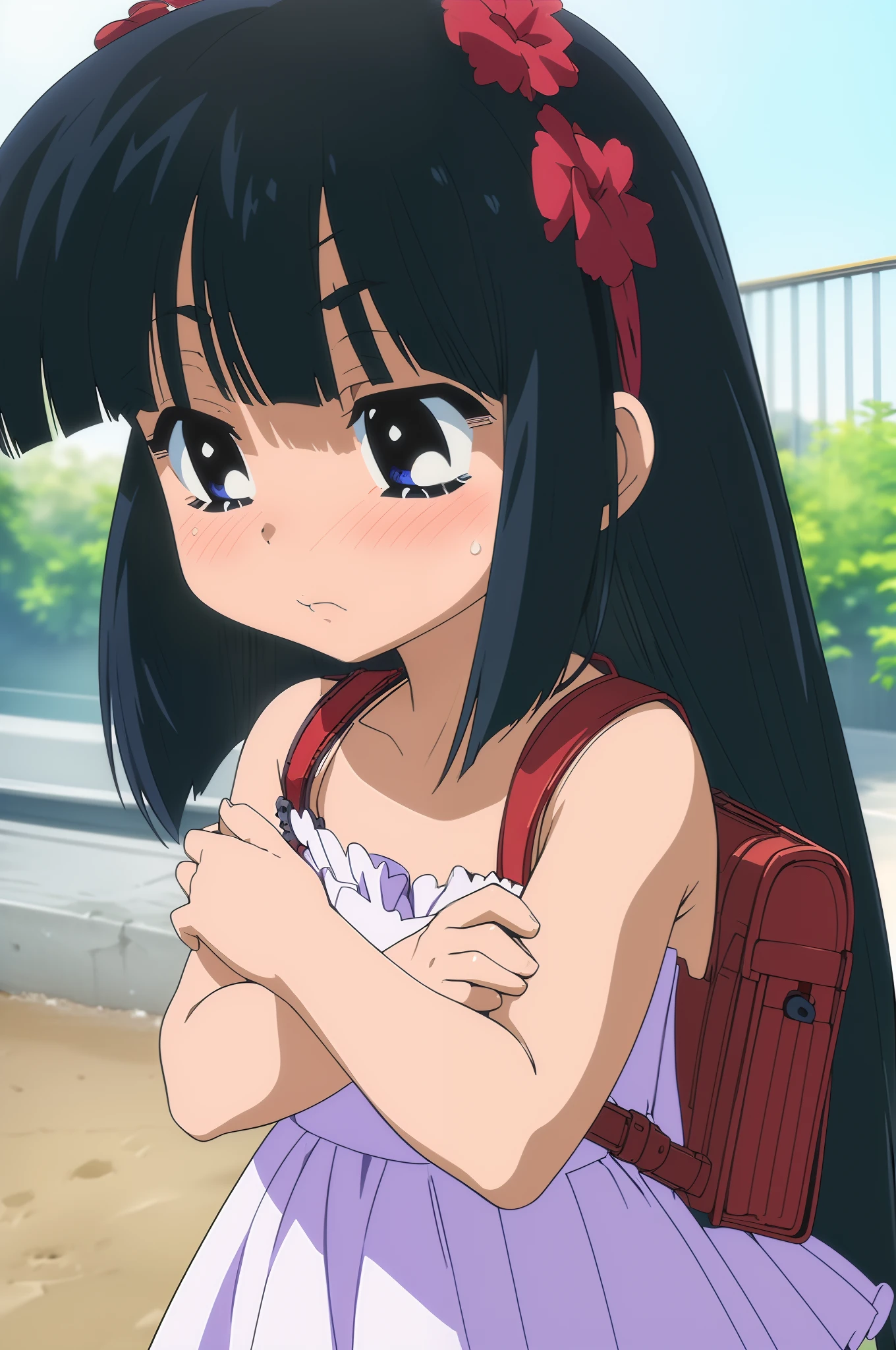 (8K, Raw photography, top-quality, masterpiece:1.2), (realistic, Photorealsitic:1.5), super detailed skin, Beautiful detailed eyes, ((10 years old beautiful loli, kagami kuro))
