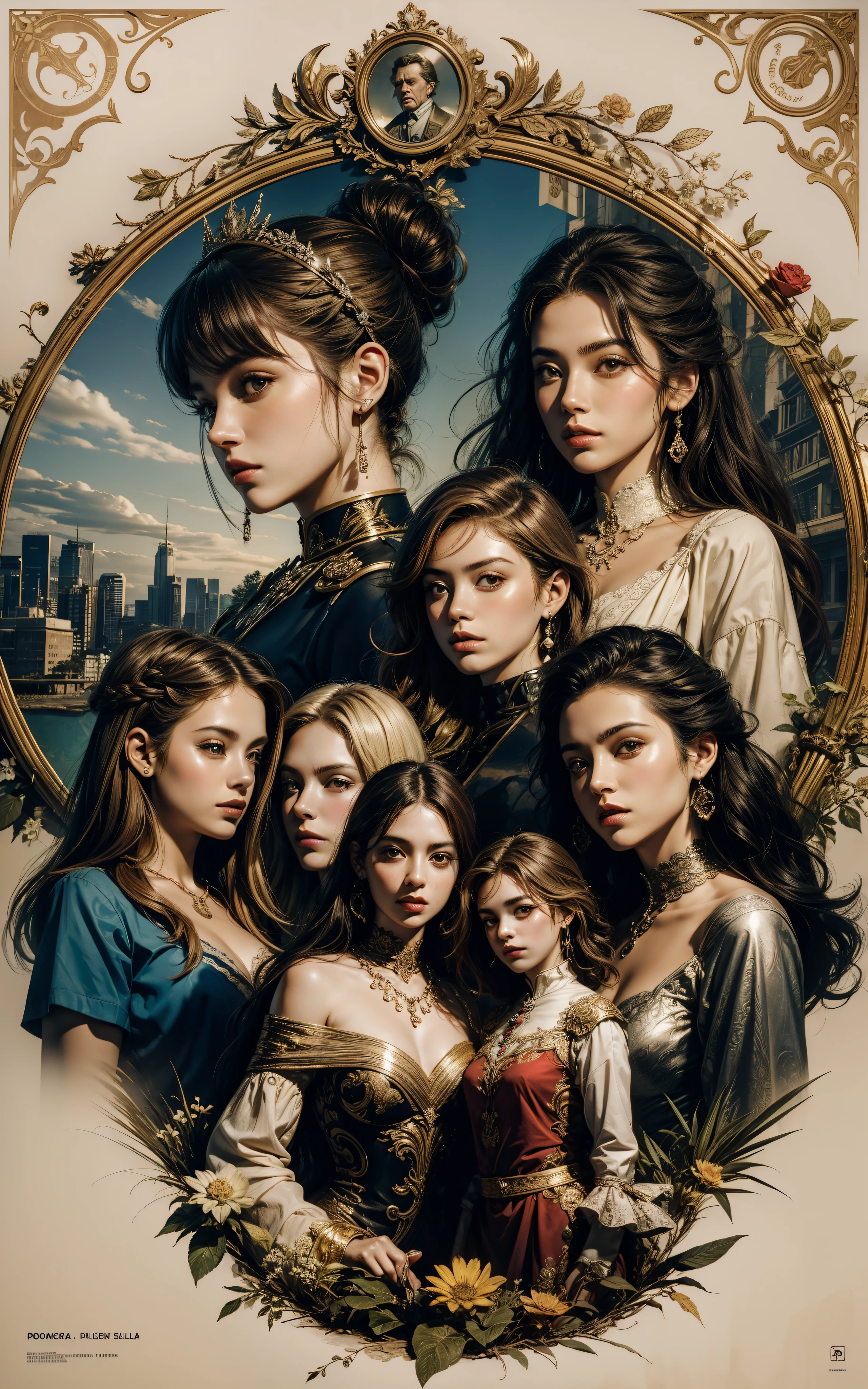 Poster com cinco mulheres