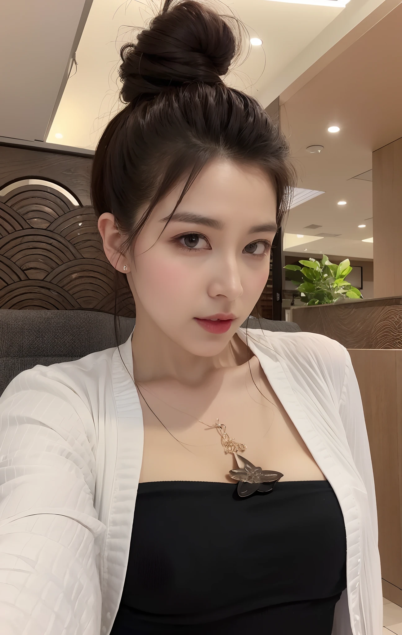 (Best Quality, 8K, Masterpiece, Ultra HD: 1.3), (K-Pop Idol: 1.3), 1 Pretty Girl, (Big: 1.2), (Long Hair), Abs, Perfect Figure, Ultra Fine Face, Delicate Lips, Beautiful Eyes, Double Eyelids, Super fine hand, Super fine finger,  white shirt, Short skirt (Sultry) ((Aroused: 1.7)), Open shirt show  , naked,  (naked), ((detailed )), (Detailed ) , open legs show , luxury office  manager,