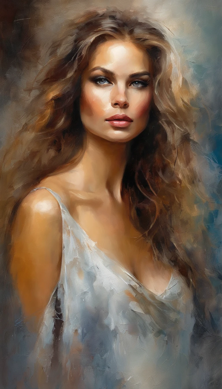 oil painting, heavy brushstrokes, paint drips, a breathtaking portrait of beautiful face of woman, long fuzzy hair, perfect symmetric eyes,
gorgeous face, art by Alberto Mielgo and Andrew Atroshenko,
dramatic, fine detail, atmospheric, vivid tones, octane render, sharp focus,
sharp edges, broken glass effect, stunning, energy, molecular, textures,
iridescent and luminescent scales, breathtaking beauty, pure perfection,
divine presence, unforgettable, impressive, breathtaking beauty,
volumetric light, by ivv, rays, vivid colors reflects, acrylic painting, pixiv fanbox trends, palette knife and brush strokes, 16k hi-res, uhd