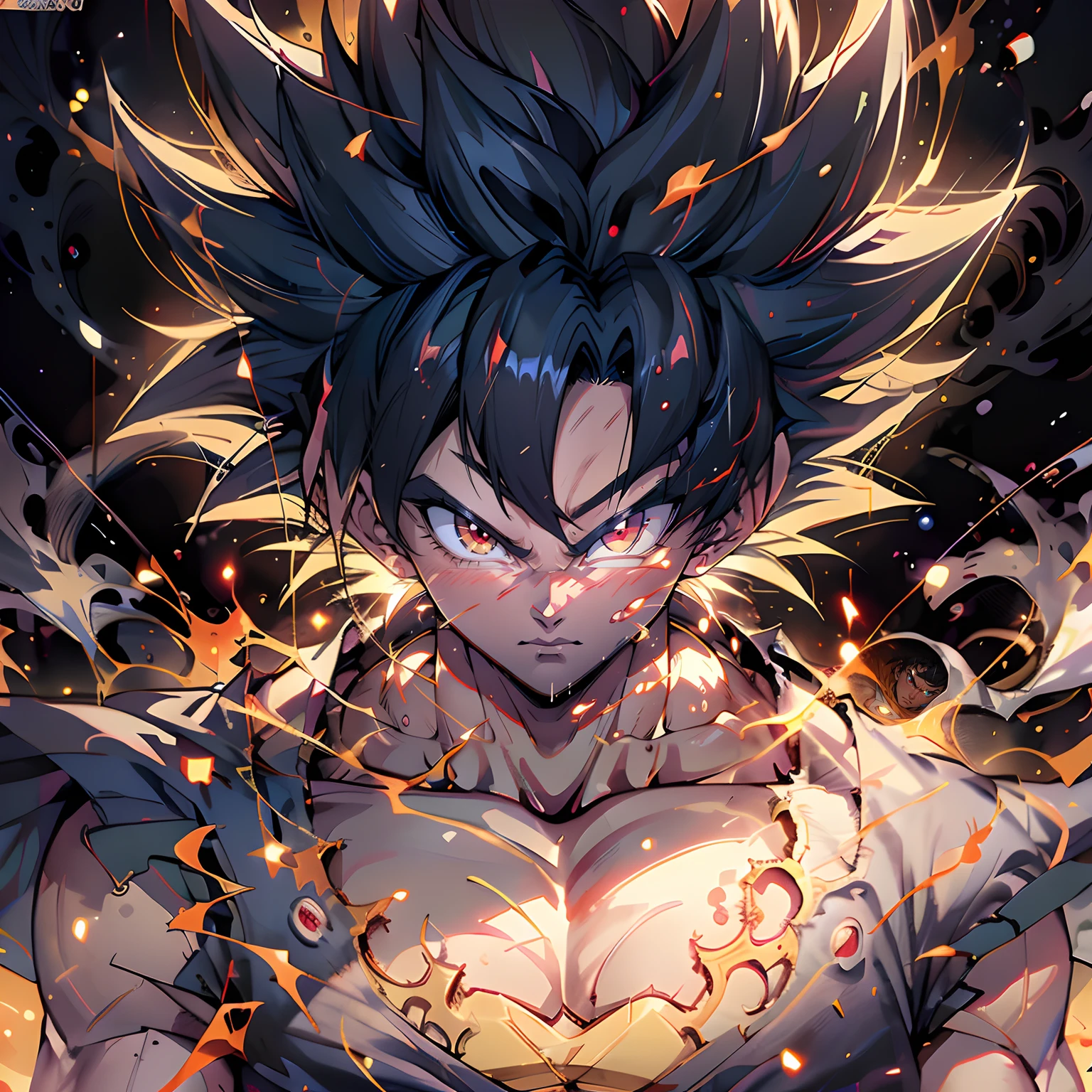anime character with black hair and red eyes standing in the rain,son goku transformed into super saiyan god,red hairs,badass anime 8 k, 4k anime wallpaper, anime style 4 k, epic anime style, anime wallpaper 4 k, anime wallpaper 4k, anime concept hdr anime macmanus, anime art wallpaper 4 k, anime art wallpaper 4k, anime art wallpaper 8 k, handsome guy in dragon ball super art
