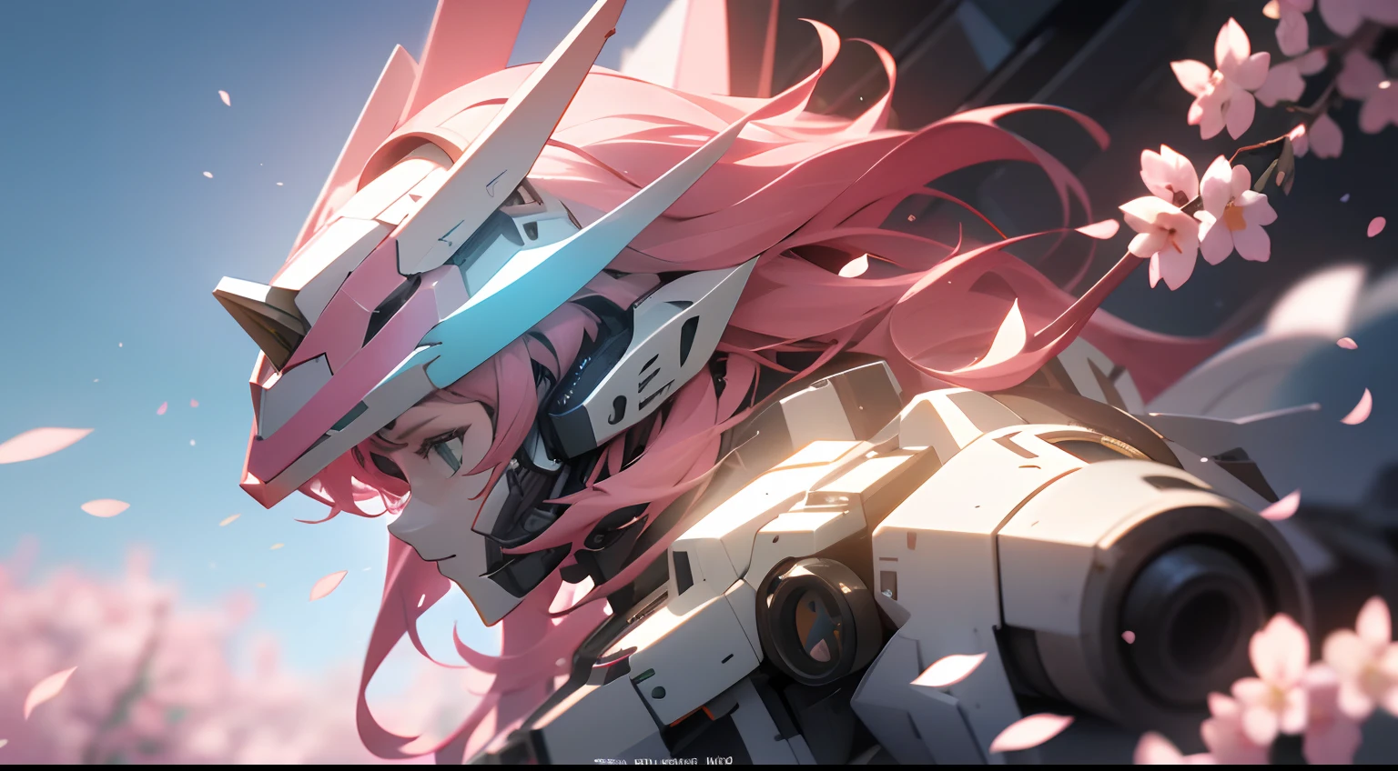 ((Best quality)), ((Masterpiece)), (Detailed:1.4), 。.3D,mechs,Pink Long Hair,vibrant with colors,Cherry blossom petals float to zero, A beautiful cyberpunk female figure,Thick hair,light particules,Pure energy chaos anti-technology,hdr(HighDynamicRange),Ray traching,NVIDIA RTX,Hyper-Resolution,Unreal 5,Subsurface scattering,PBR Texture,Post-processing,Anisotropic filtering,depth of fields,Maximum clarity and sharpness,Multi-layered textures,Albedo and specular maps,Surface coloring,Accurately simulate light-material interactions,perfectly proportions,rendering by octane,twotonelighting,largeaperture,Low ISO,White balance,the rule of thirds,8K raw data