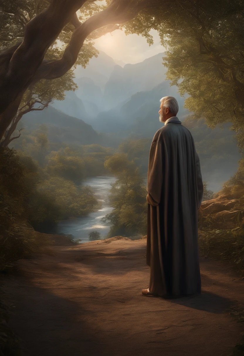 A person being judged by someone who does not know him and who has some negative thoughts about him not seeking to know the true essence of the person 8k realistic beautiful image carved Clear environment Clear