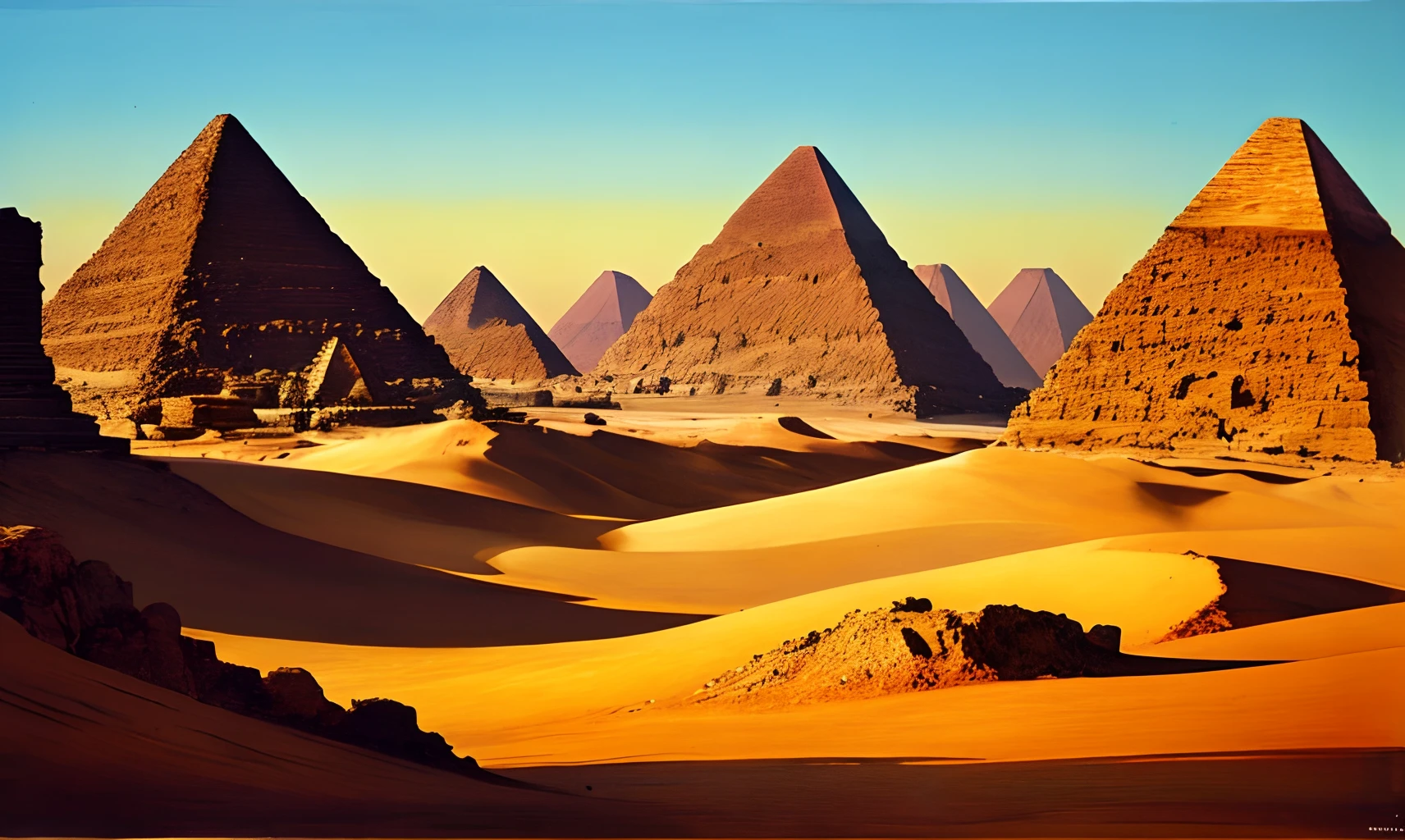 Ancient Egypt landscape art