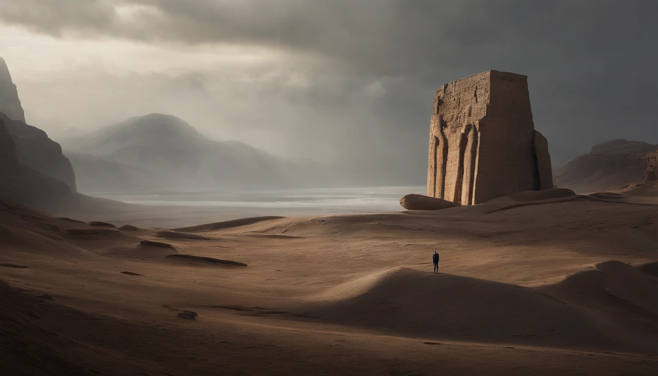 Stuart Lippincott style,God Online,in awe,Light,The Divine World,Floating huge futuristic statue,Skysky,Awe-inspiring and peaceful,Detailed composition,Subtle geometric elements,refuge,Fresh and soft atmosphere,amber hues,Tiny human figures surround huge statues,Fluid,Powerful and small coexist,Yuri Shwedoff style,Philip McKay style,Works of masters,超詳細,HighestQuali,8k